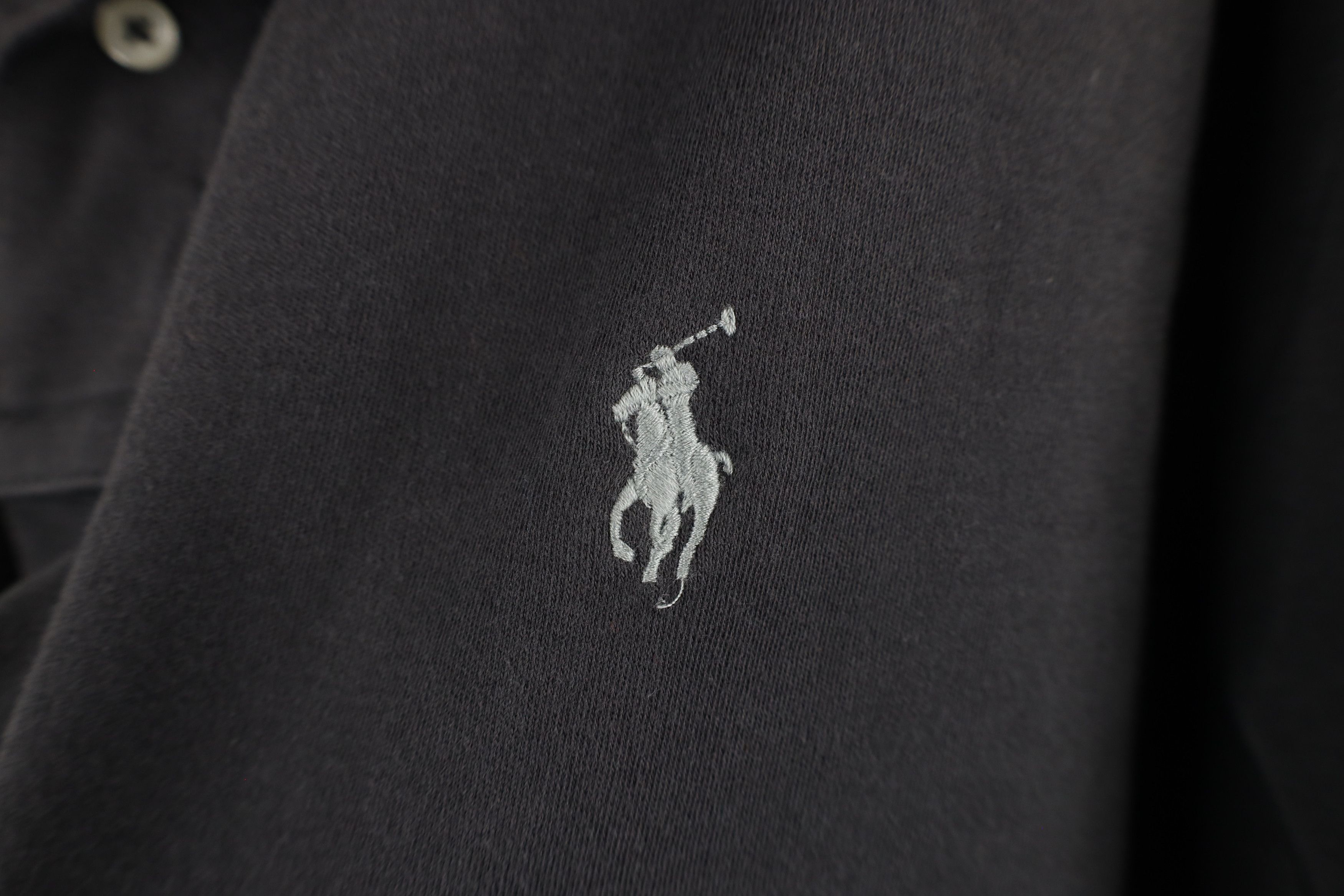 Ralph Lauren × Vintage Vintage 90s Ralph Lauren Soft Cotton Touch Polo Shirt Gray Size US L / EU 52-54 / 3 - 4 Thumbnail