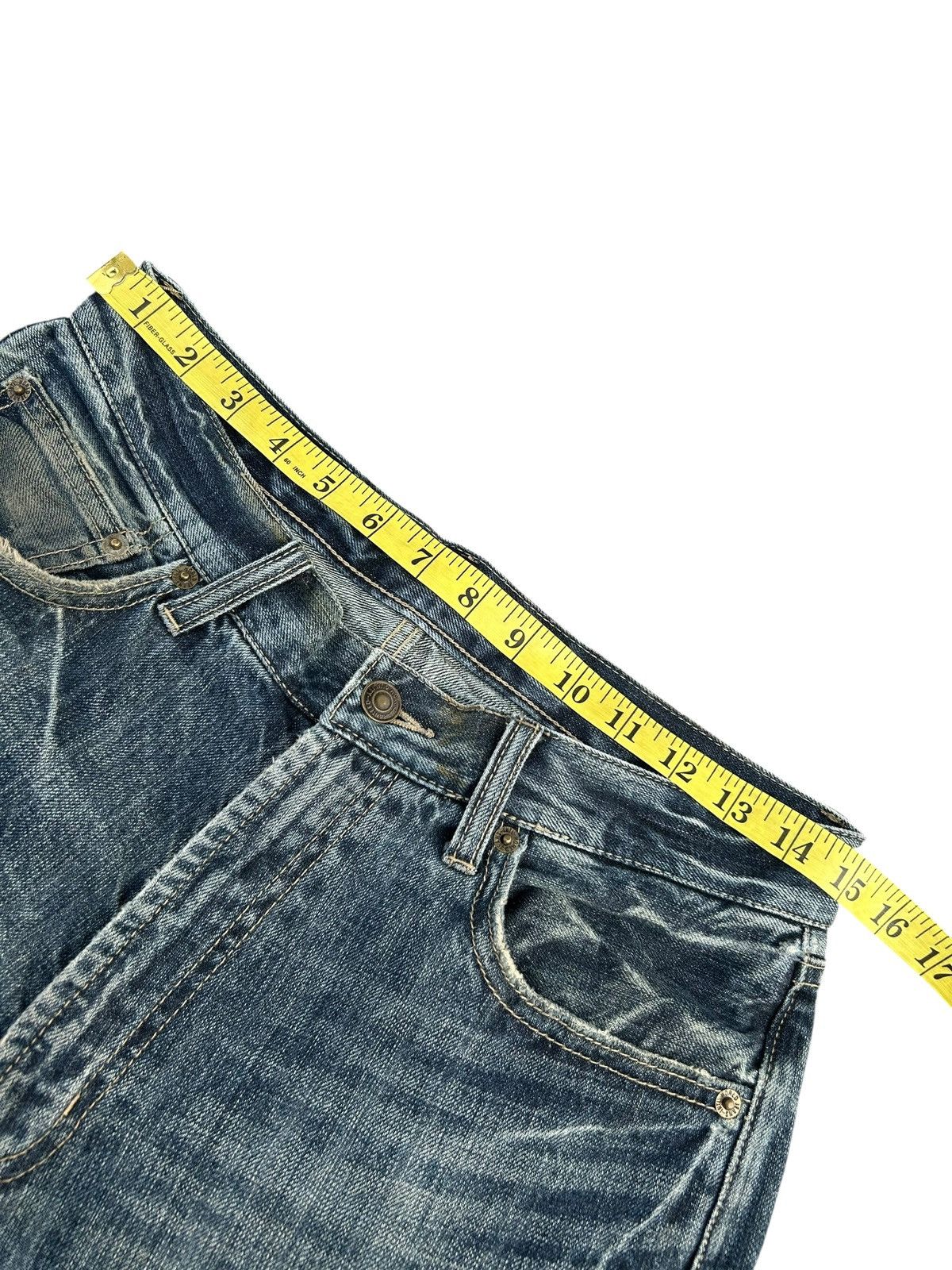 Kapital Karakuri Tamashii Inspired Japanese Distressed Denim jeans Size US 30 / EU 46 - 14 Thumbnail