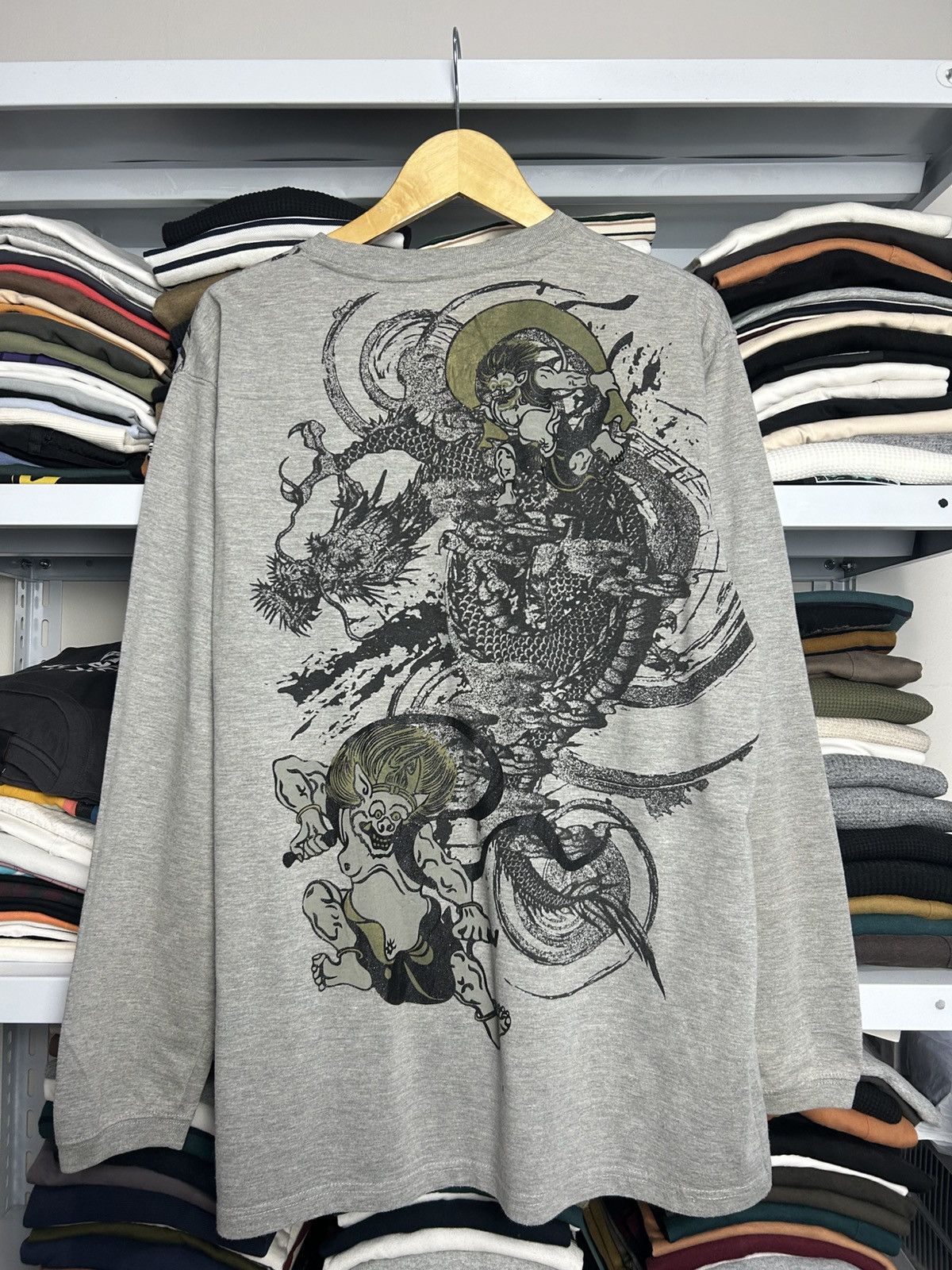 Japanese Brand Vintage Sukajan Blue Point Style Longsleeve Size US XL / EU 56 / 4 - 1 Thumbnail