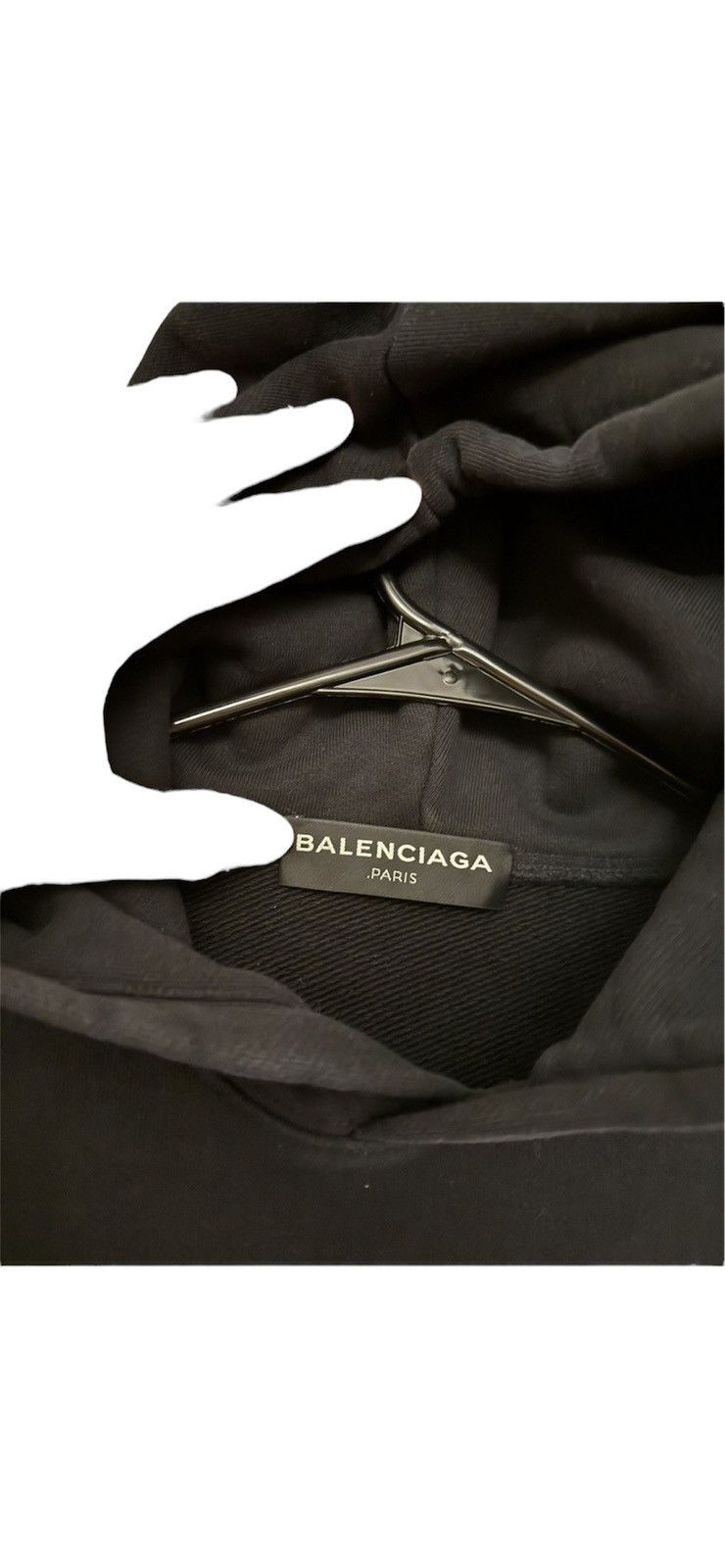 Balenciaga Balenciaga Paris Hoodie Black Size US L / EU 52-54 / 3 - 4 Thumbnail