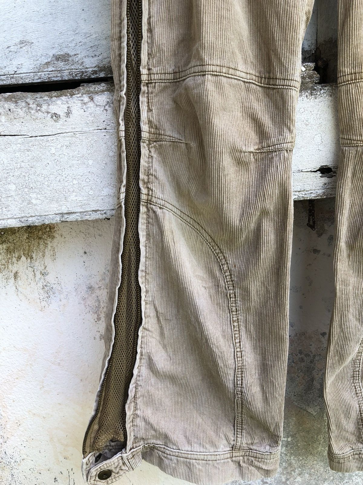 If Six Was Nine × Japanese Brand × Le Grande Bleu (L.G.B.) g.u.u Flared Corduroy Zipper Wide Leg LGB Style Size US 31 - 5 Thumbnail