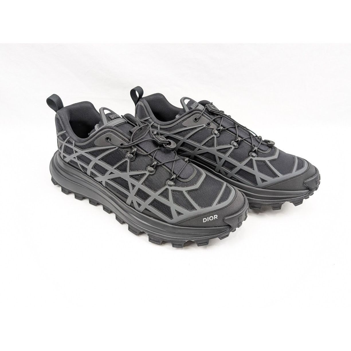 Dior o1rshd1 B31 Rubber Mesh Sneakers in Black Size US 12 / EU 45 - 12 Thumbnail