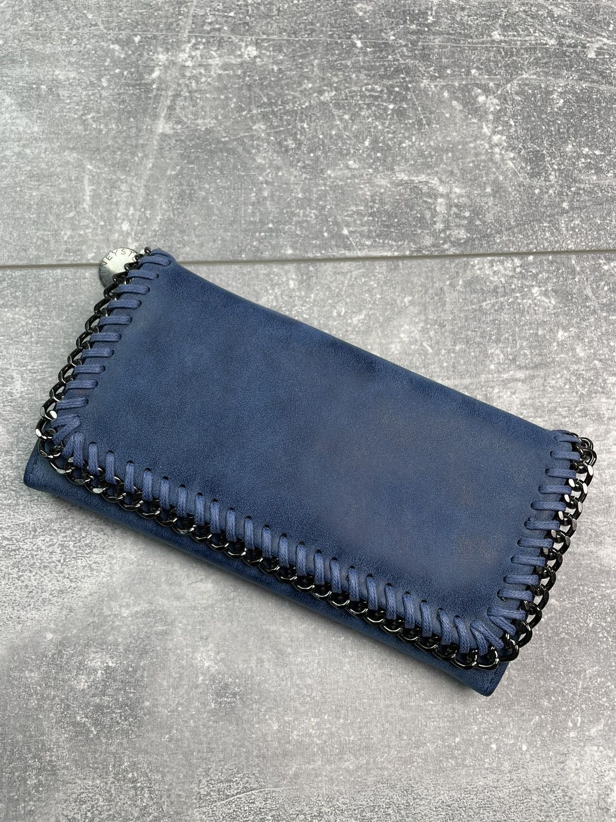 Stella McCartney Stella McCartney Leather Wallet Blue Size ONE SIZE - 2 Thumbnail