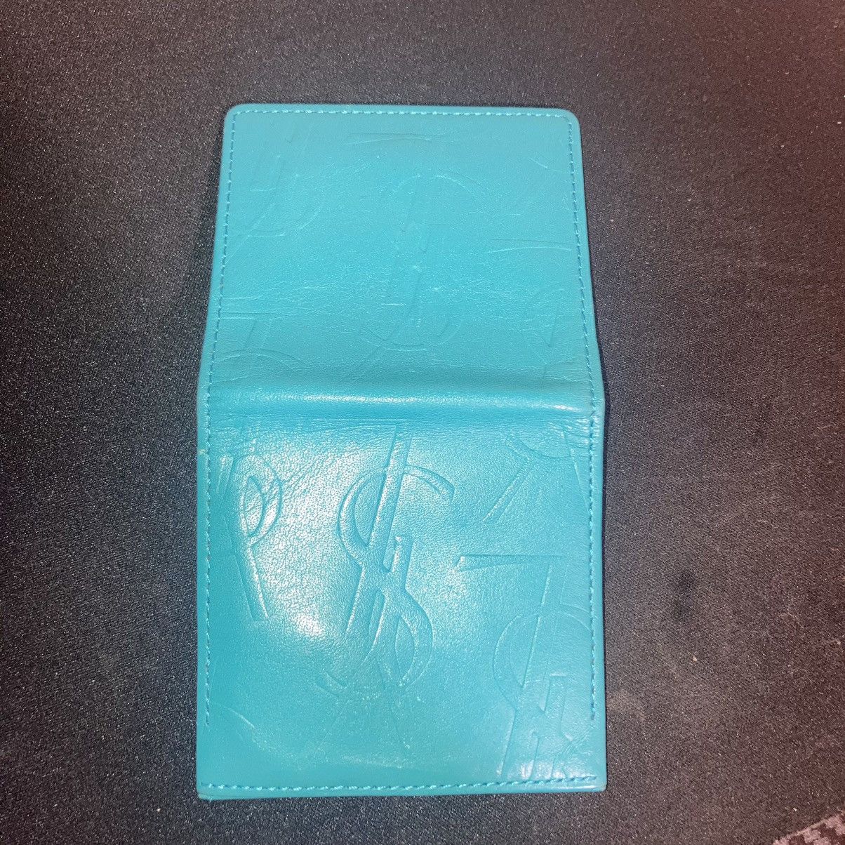 Yves Saint Laurent YSL Teal Leather Coin Pouch Size ONE SIZE - 2 Thumbnail