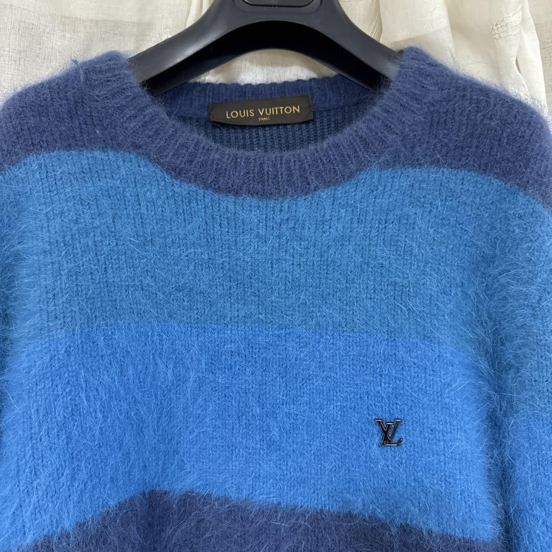 image of Angora Knit Louis Vuitton in Blue, Men's (Size 2XL)