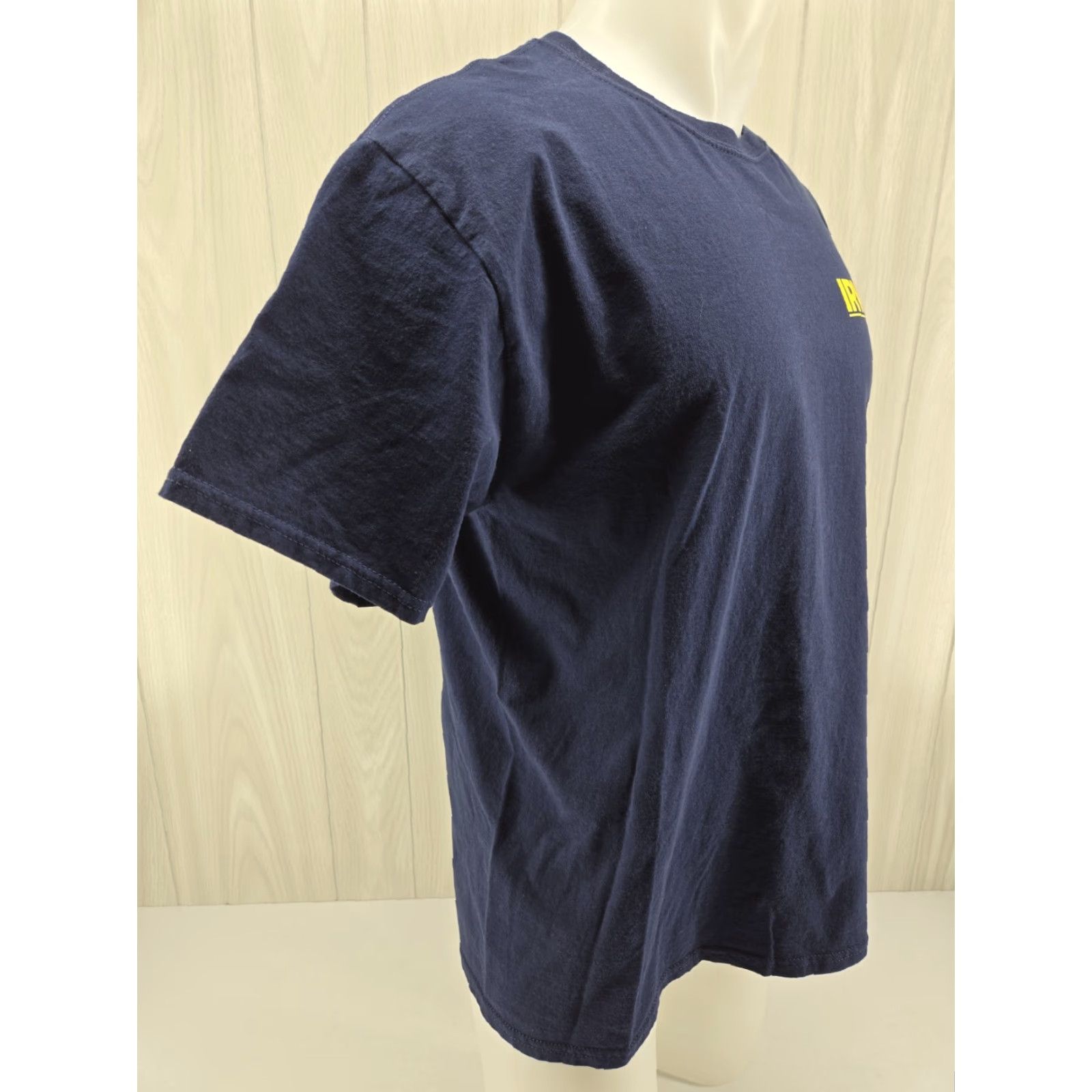 Fruit Of The Loom VINTAGE Irwin Tools T Shirt LARGE Blue National Tradesmen Day Workwear Men Shirt Short Sleeve Cotton Logo 2000s Size US L / EU 52-54 / 3 - 7 Thumbnail