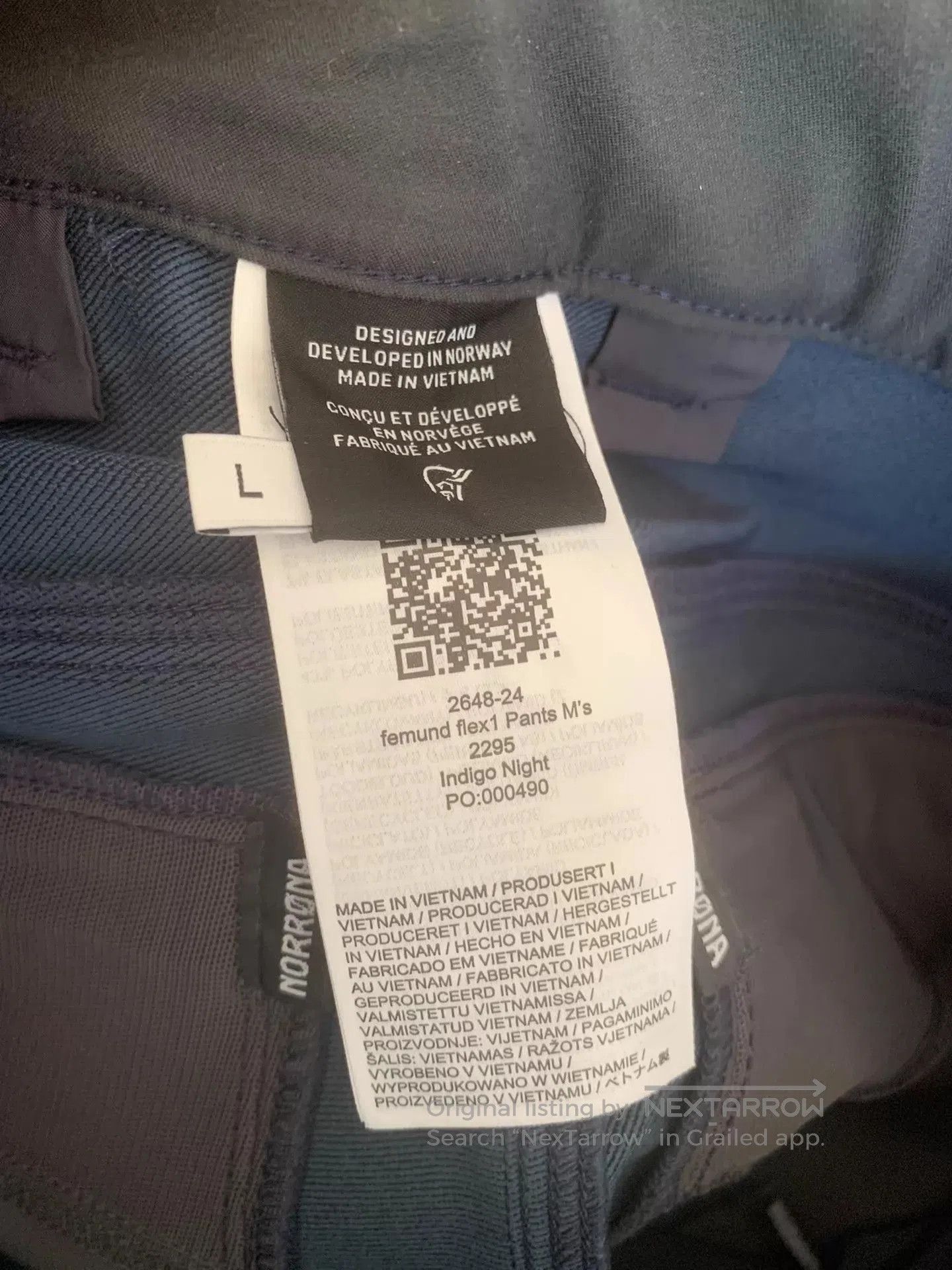 Norrona Blue Casual Pants with Zip Pockets . Size US 34 / EU 50 - 4 Thumbnail
