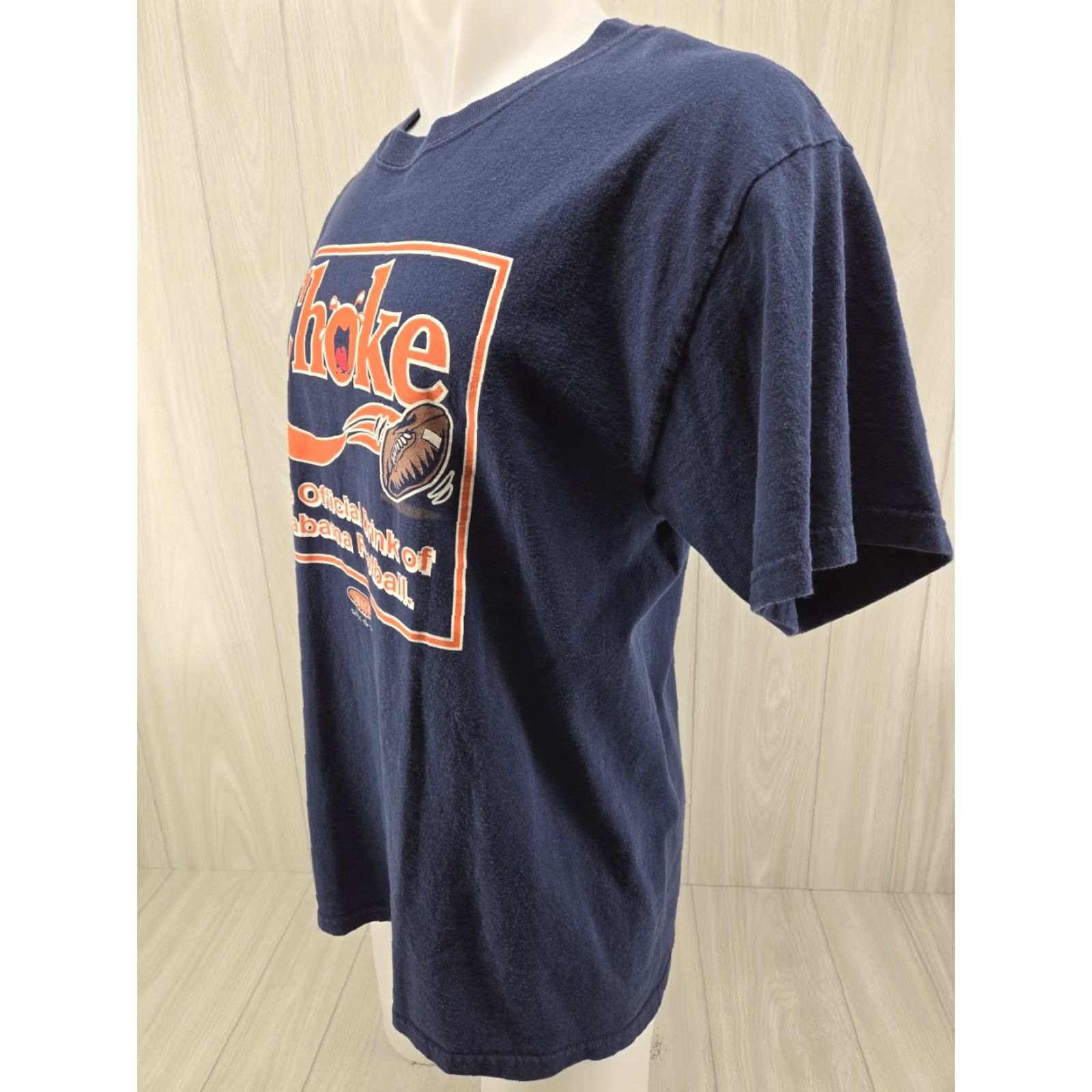 Gildan VINTAGE Auburn Tigers AU T-shirt Size L Smack Talkin Choke Drink of Alabama Football Mens Blue Size US L / EU 52-54 / 3 - 5 Thumbnail