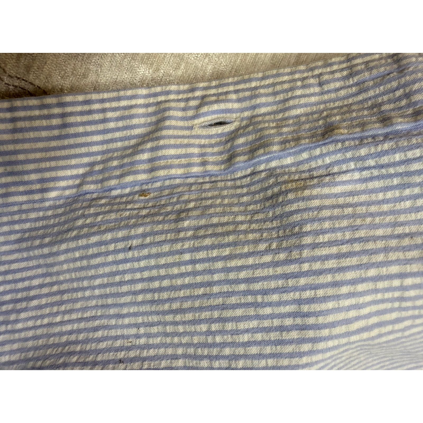 Polo Ralph Lauren Polo RALPH LAUREN Men's XLT Blue Stripe Seersucker Shirt Size US XL / EU 56 / 4 - 9 Thumbnail