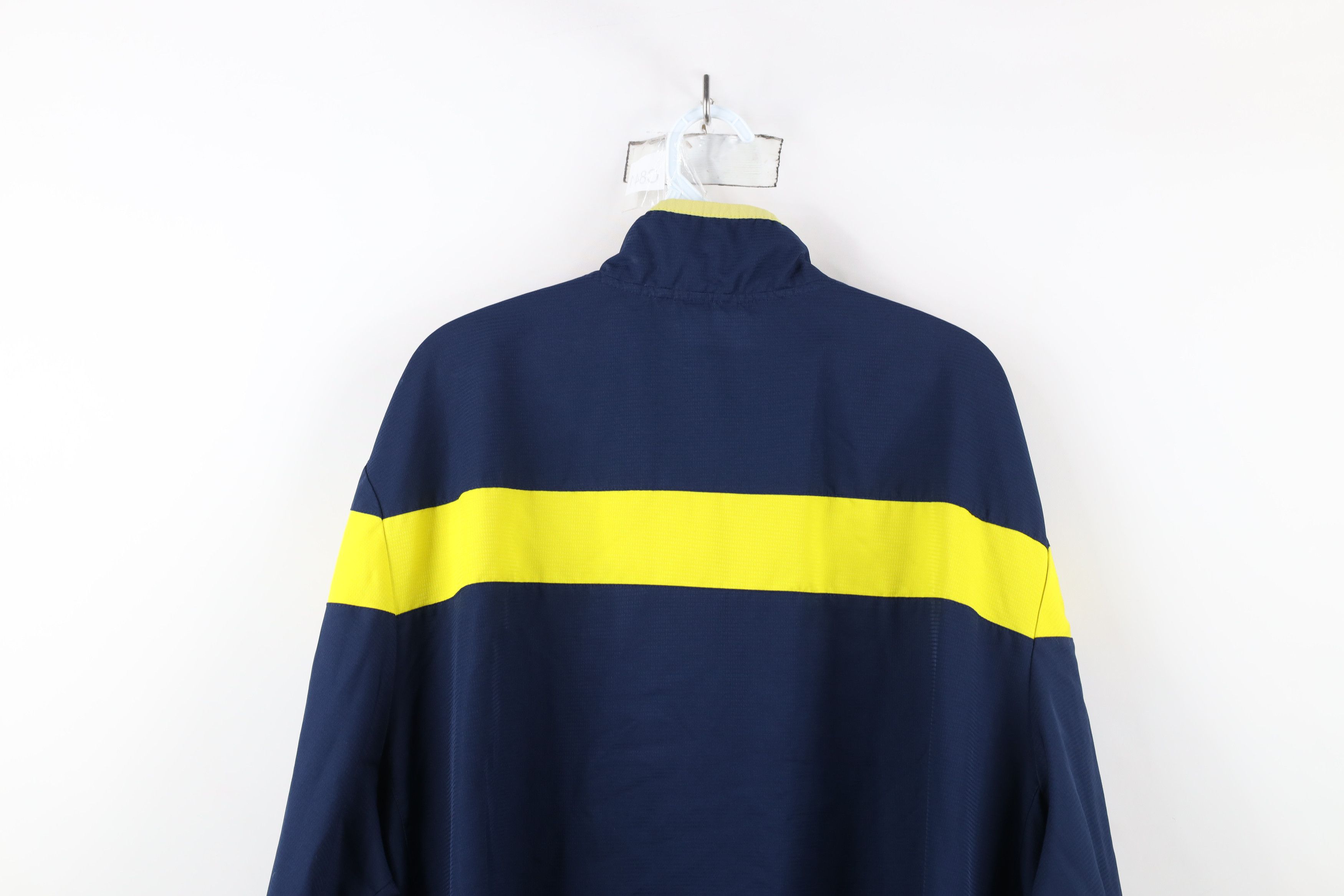 Adidas × Vintage Adidas University of Michigan Football Pullover Jacket Blue Size US XXL / EU 58 / 5 - 14 Thumbnail