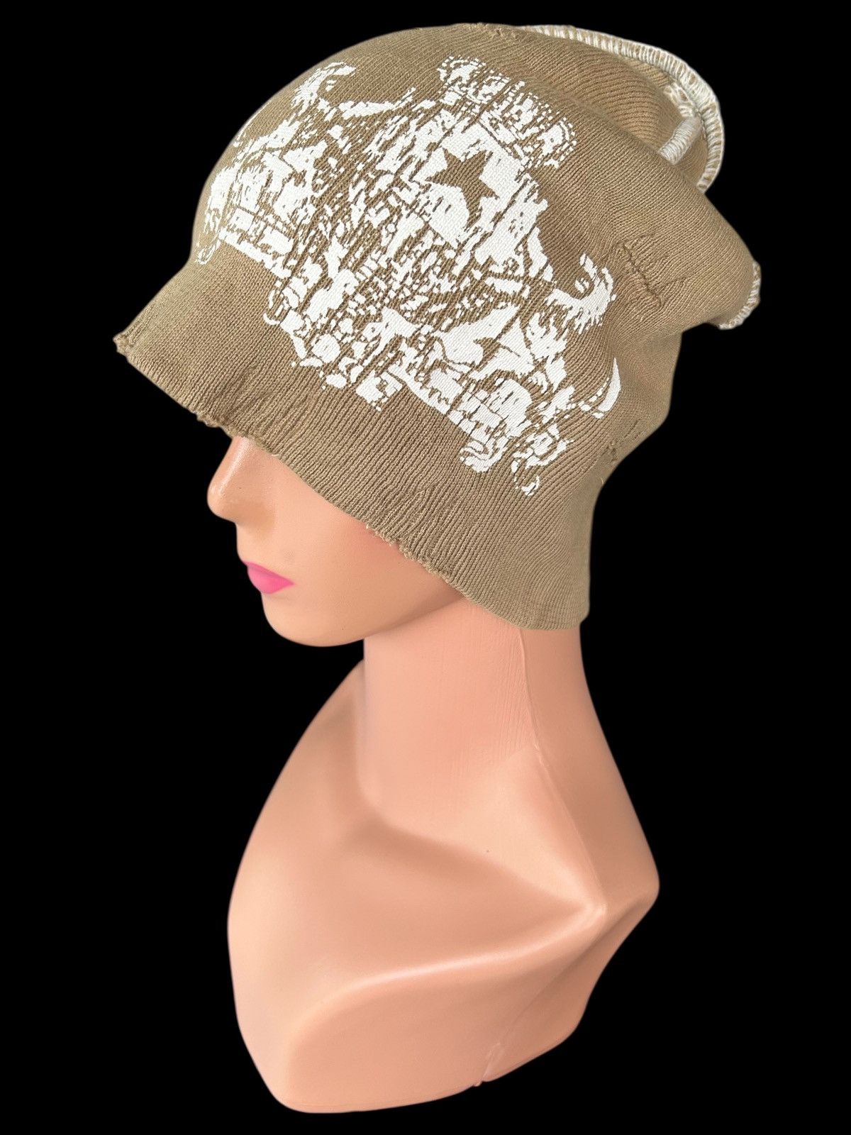 Japanese Brand × Kapital × Vintage Japanese Distressed Punk Bondage Style Beanie Hats Size ONE SIZE - 1 Thumbnail