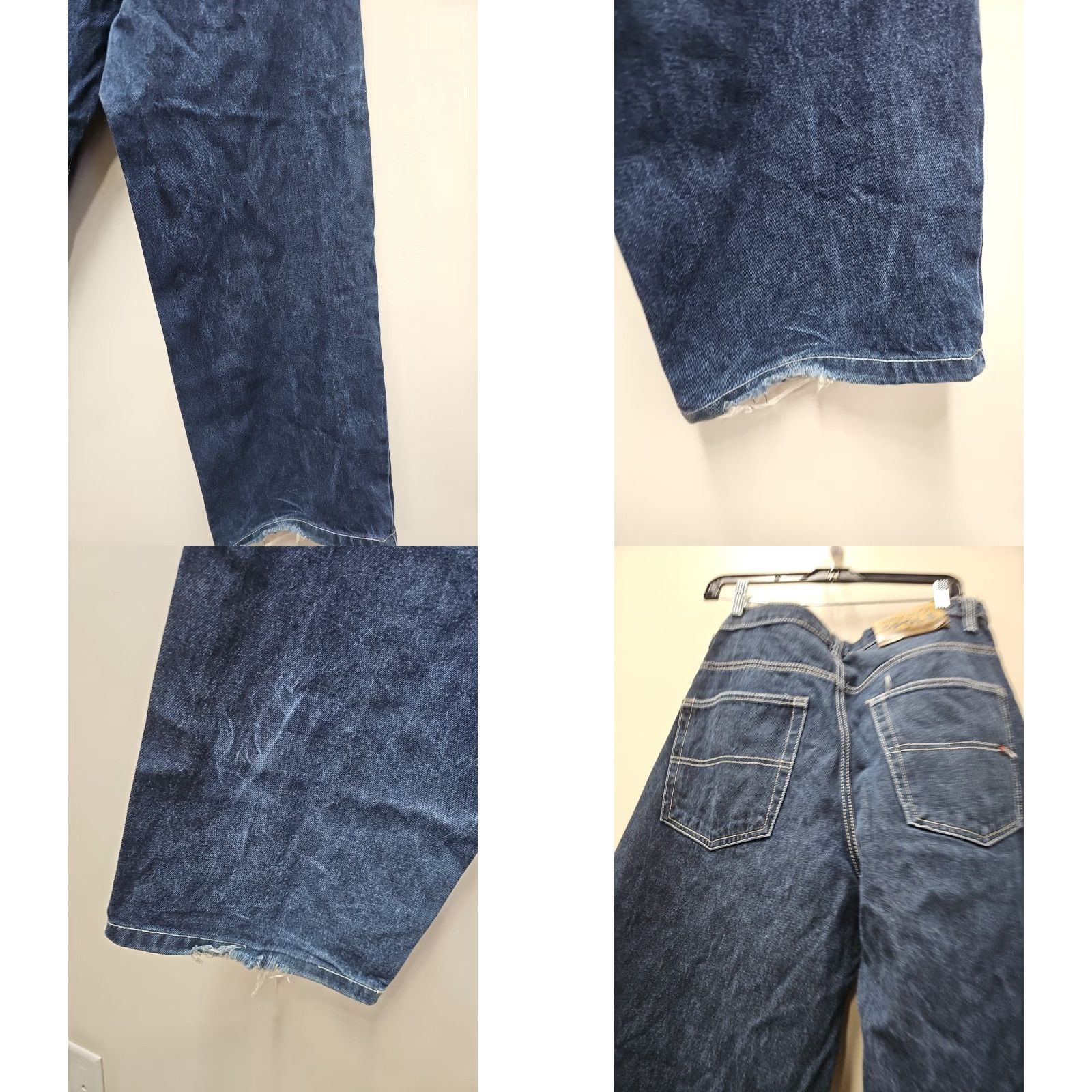 Southpole VINTAGE South Pole Jeans Men 34 Blue Wide-Leg Distressed 35x31 Y2K Baggy Authentic Collection Size US 34 / EU 50 - 8 Thumbnail