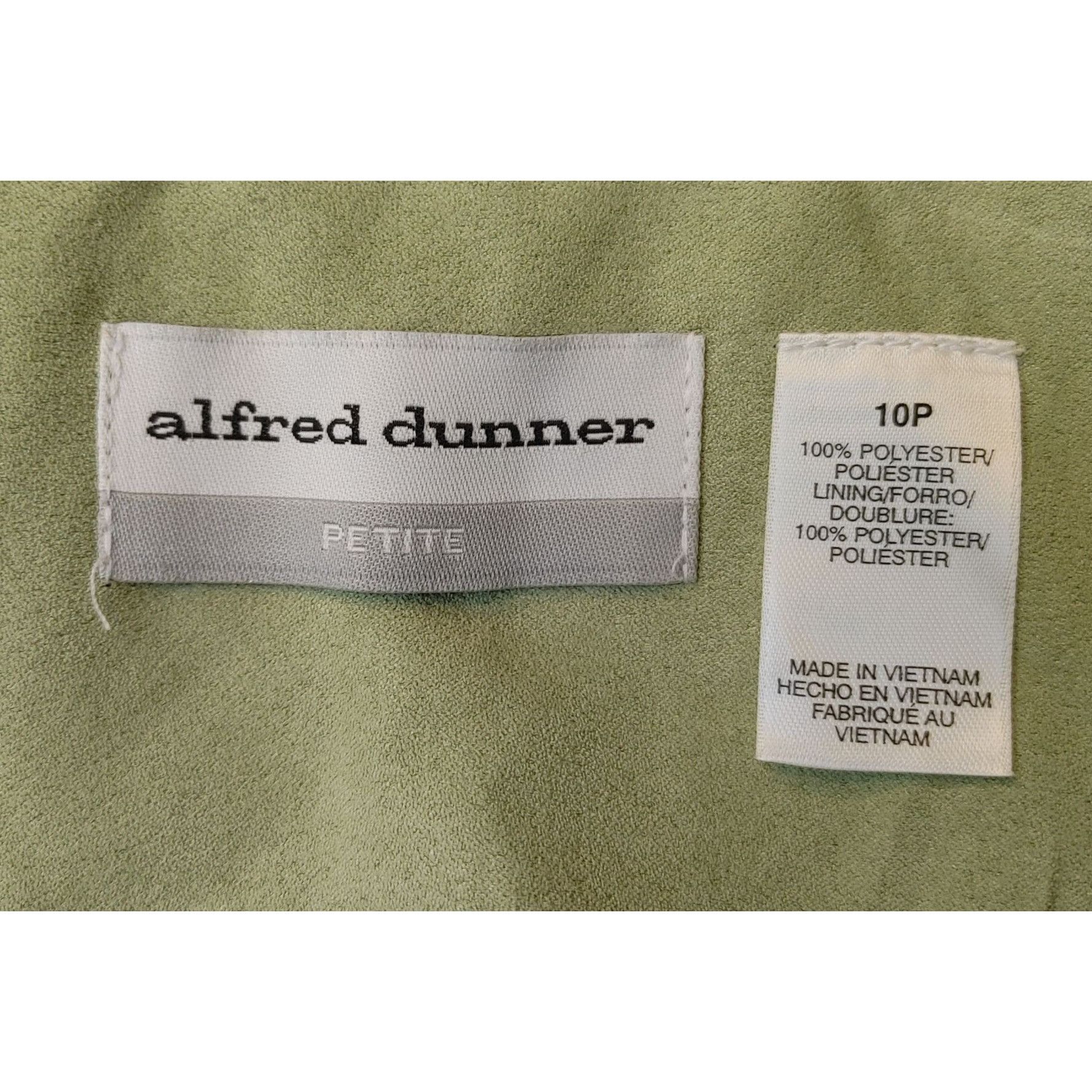 Other ALFRED DUNNER Womens 10 Petite Green Fully Lined 2 Front Poc Size L / US 10 / IT 46 - 3 Thumbnail