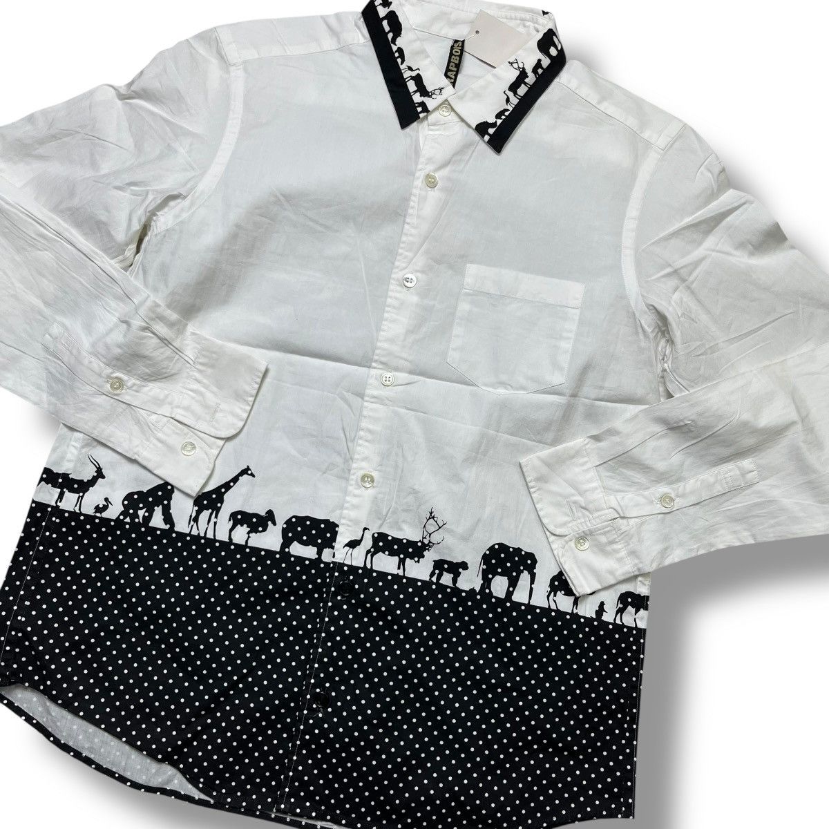 Issey miyake frapbois animals long sleeve button ups shirt