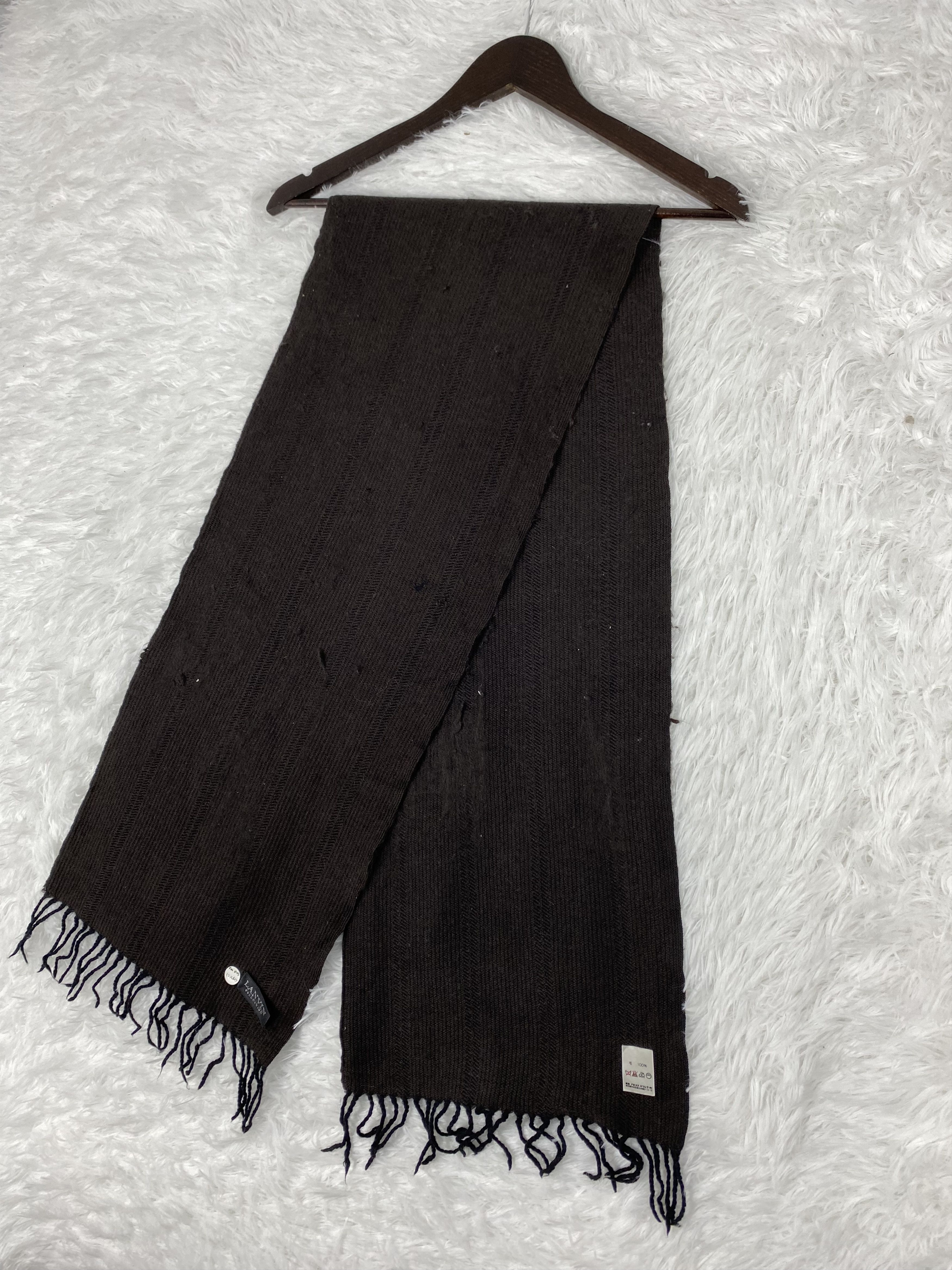 Lanvin Vintage Lanvin Scarf / Muffler Neckwear PM0103 Size ONE SIZE - 4 Thumbnail