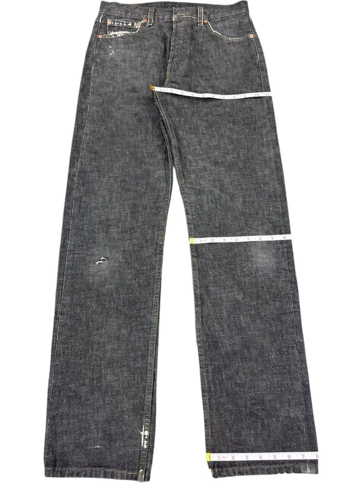 Levi's Vintage 90s Levis 501 Black Distressed Loose Jeans Size US 30 / EU 46 - 11 Thumbnail
