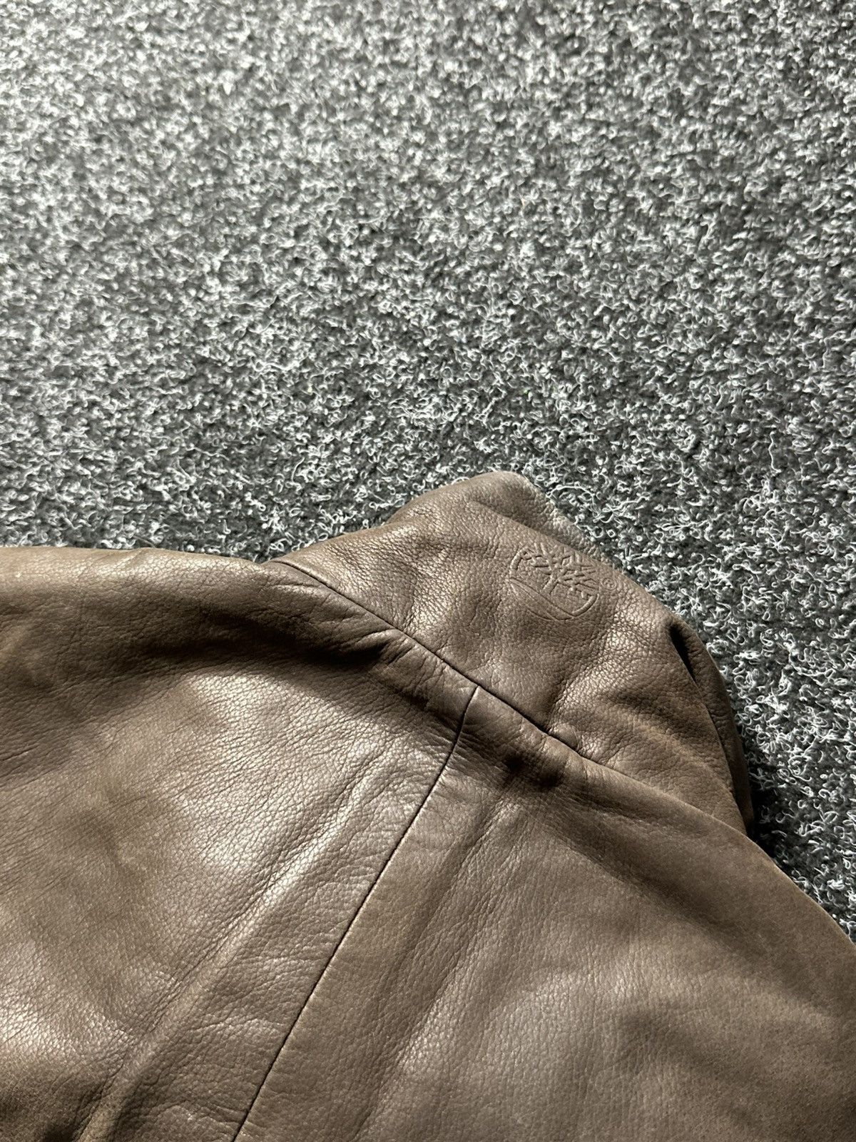 Timberland × Vintage 🚨Rare Vintage Timberland Brown Leather Jacket y2k old money Size US M / EU 48-50 / 2 - 7 Thumbnail