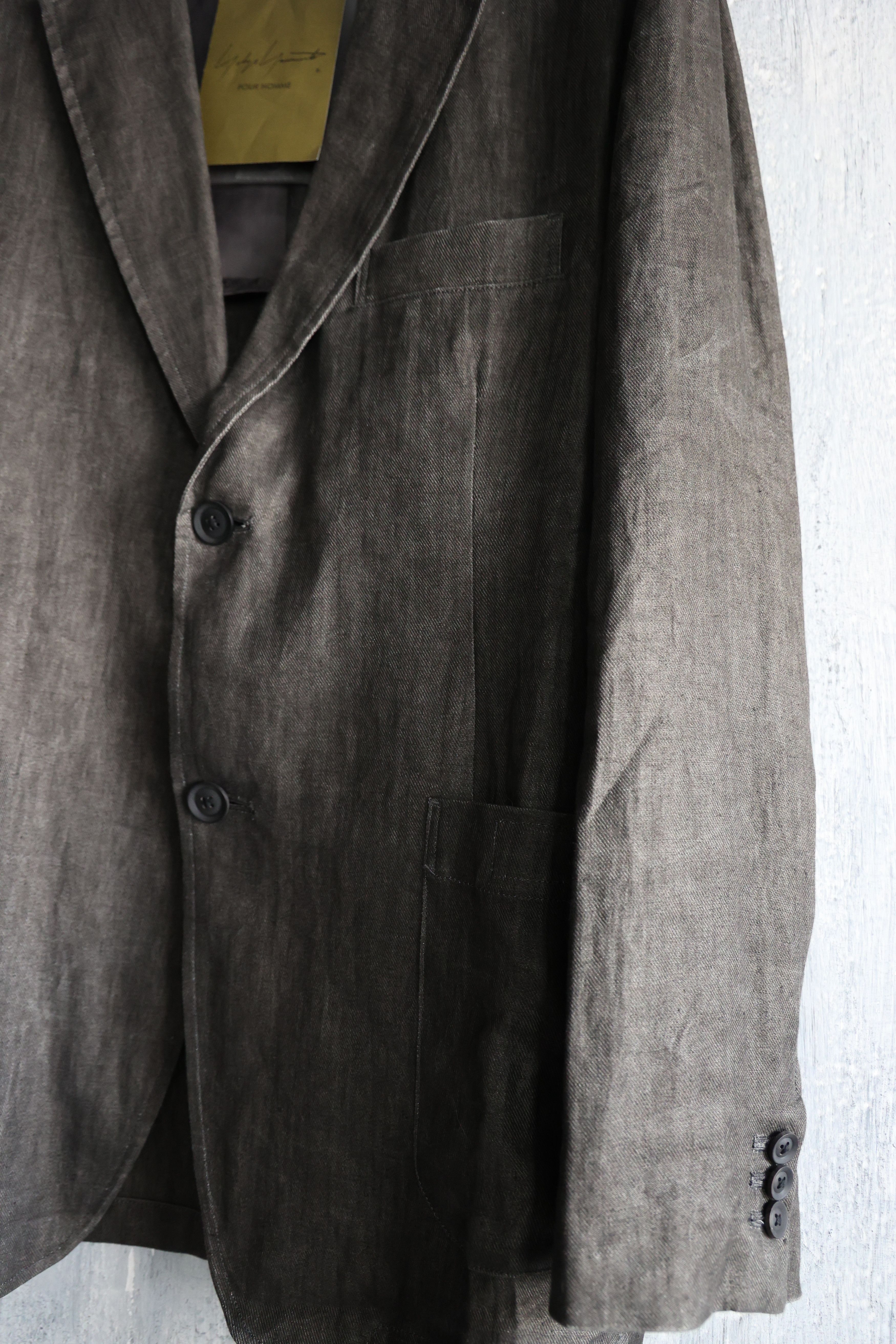 Yohji Yamamoto yohji yamamoto pour homme blazer jacket top linen Size US M / EU 48-50 / 2 - 3 Thumbnail