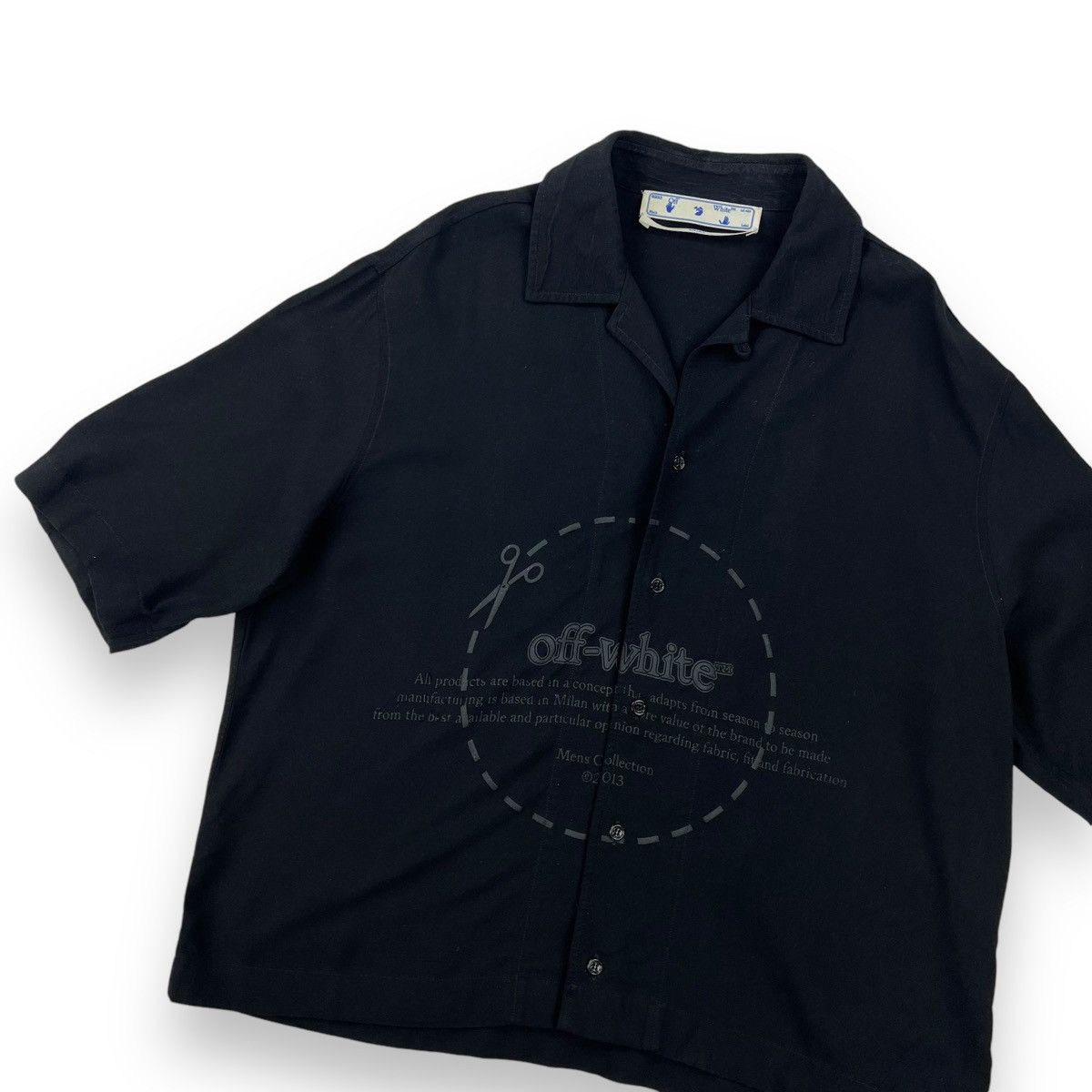 Off-White Cut Here Short Sleeve Shirt