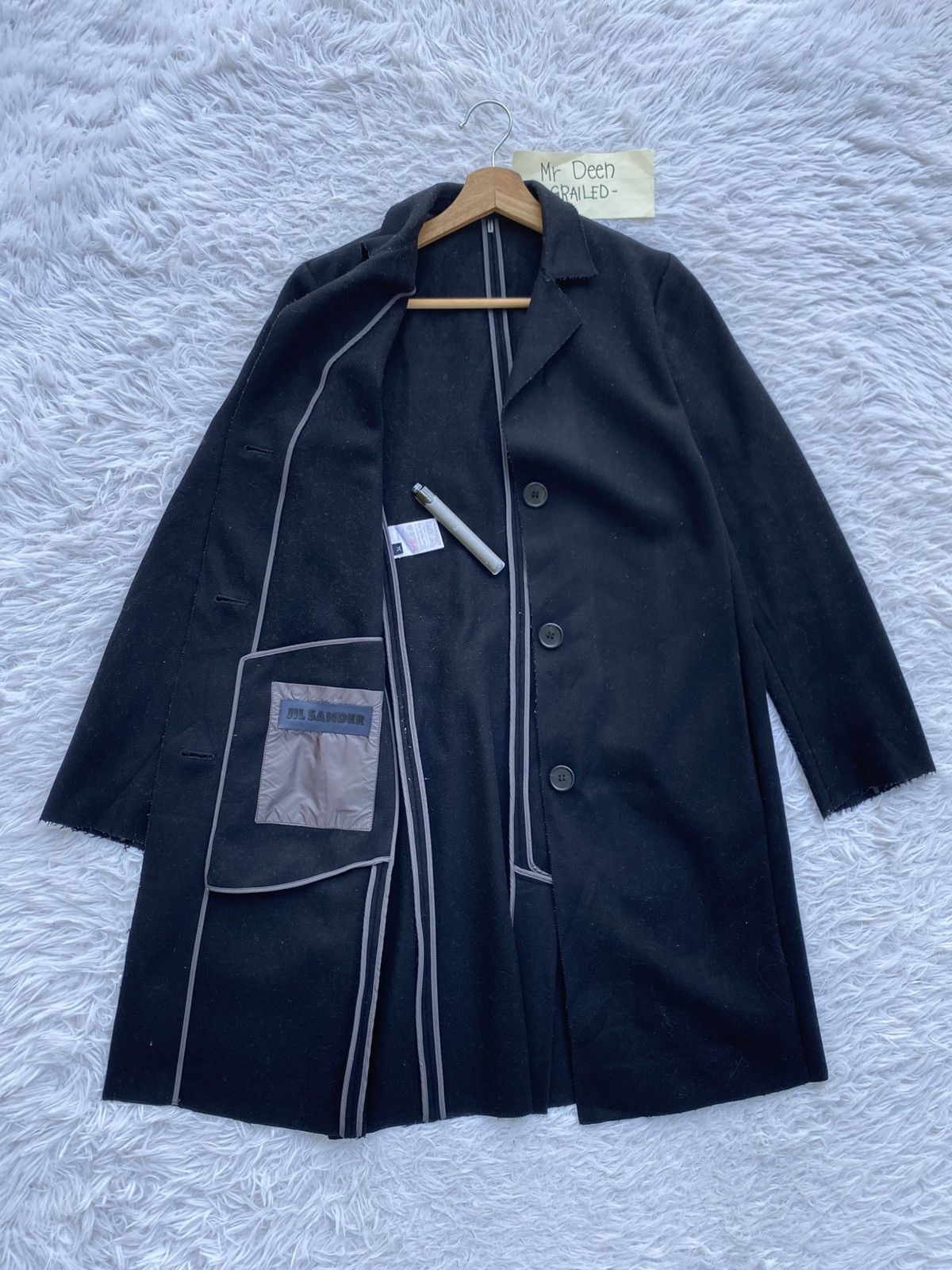 Jil Sander Rare AW 2012 JIL SANDER Wool Long Coat Size US M / EU 48-50 / 2 - 7 Thumbnail