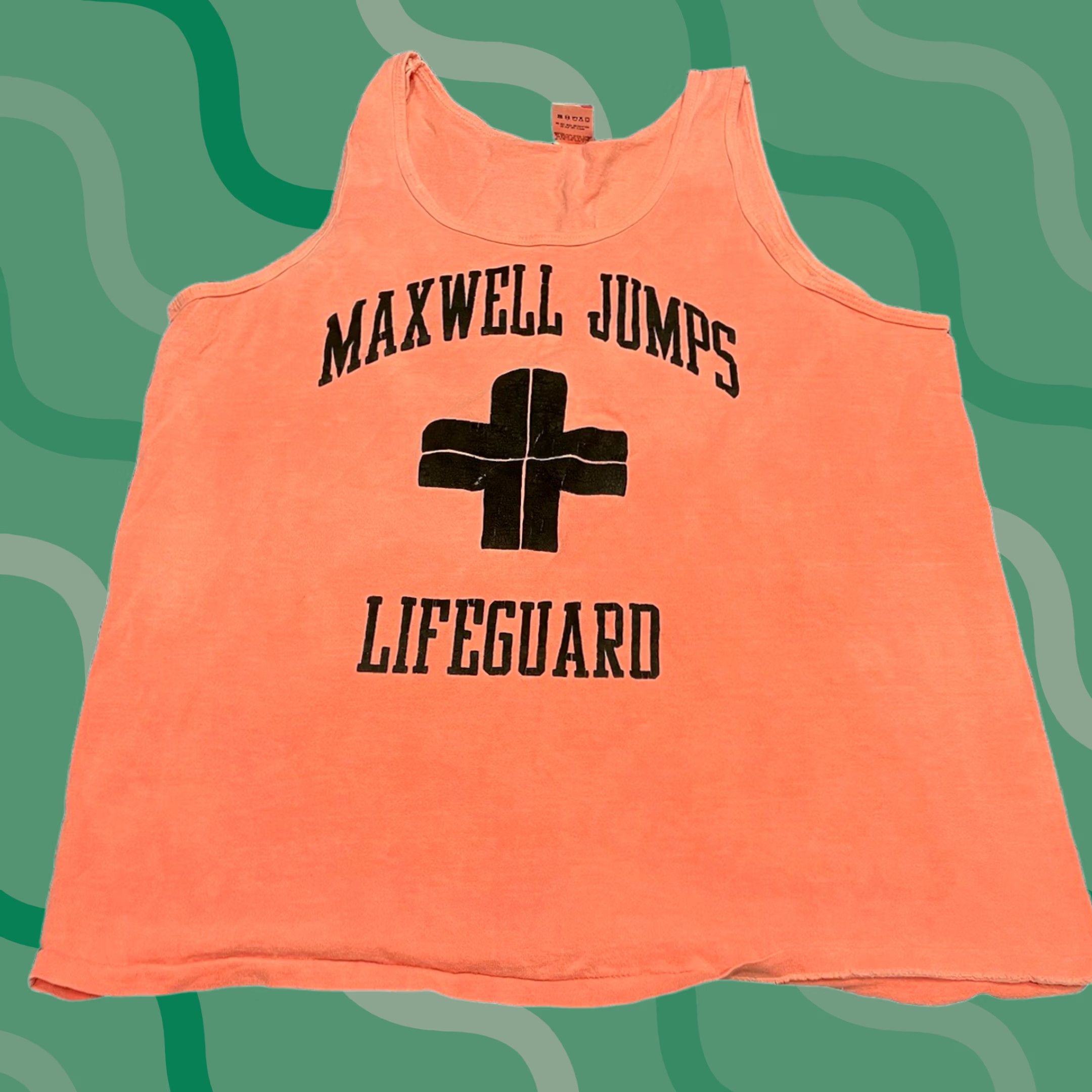 Fruit Of The Loom VINTAGE Lifeguard Tank Top Shirt Men L Pink Cotton 90s Graphic Print Single Stitch Fruit of the Loom Size US L / EU 52-54 / 3 - 1 Thumbnail