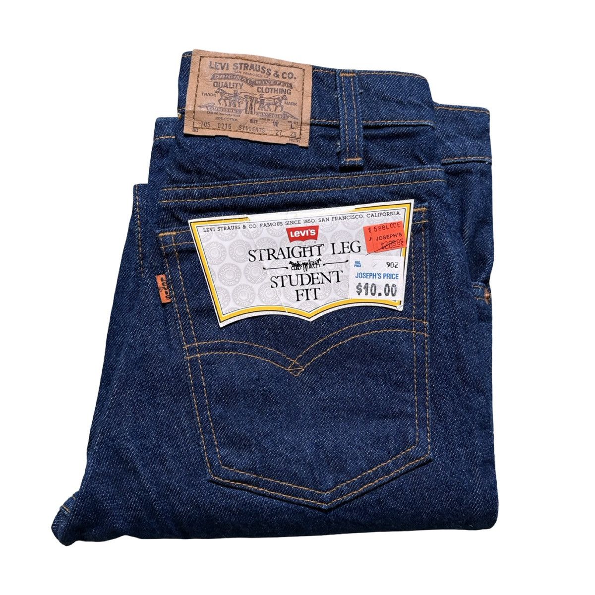 Levi's Vintage 80's Levi's 705 Student Straight Leg Jeans 27x28 NOS Size 27" / US 4 / IT 40 - 1 Thumbnail