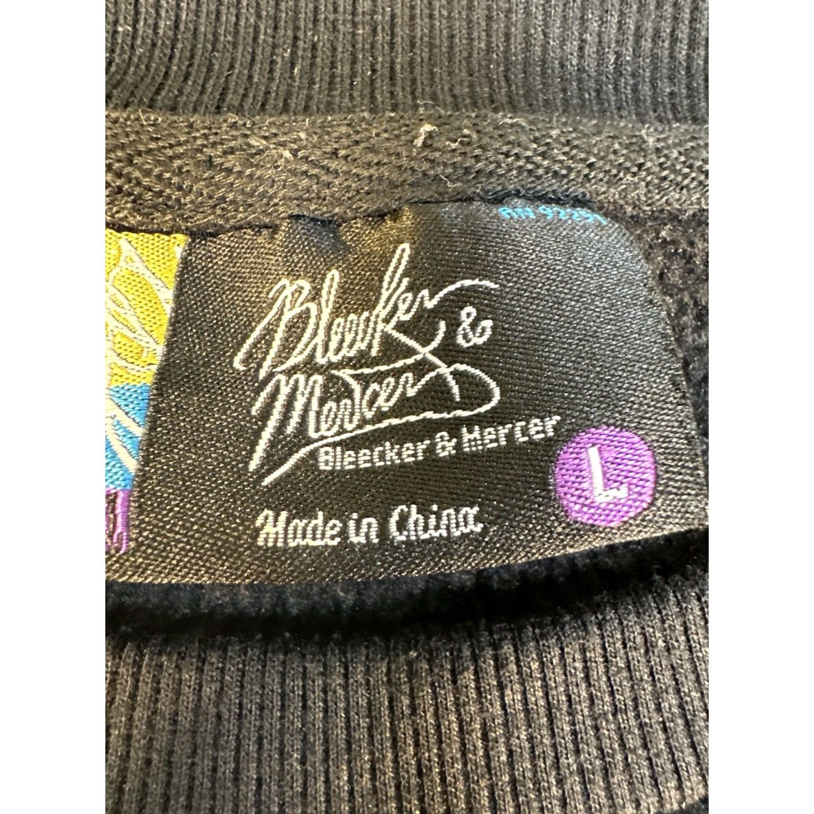 Vintage Bleecker & Mercer Boss Bear Graphic Sweatshirt Black Men’s Large Streetwear Size US L / EU 52-54 / 3 - 2 Thumbnail