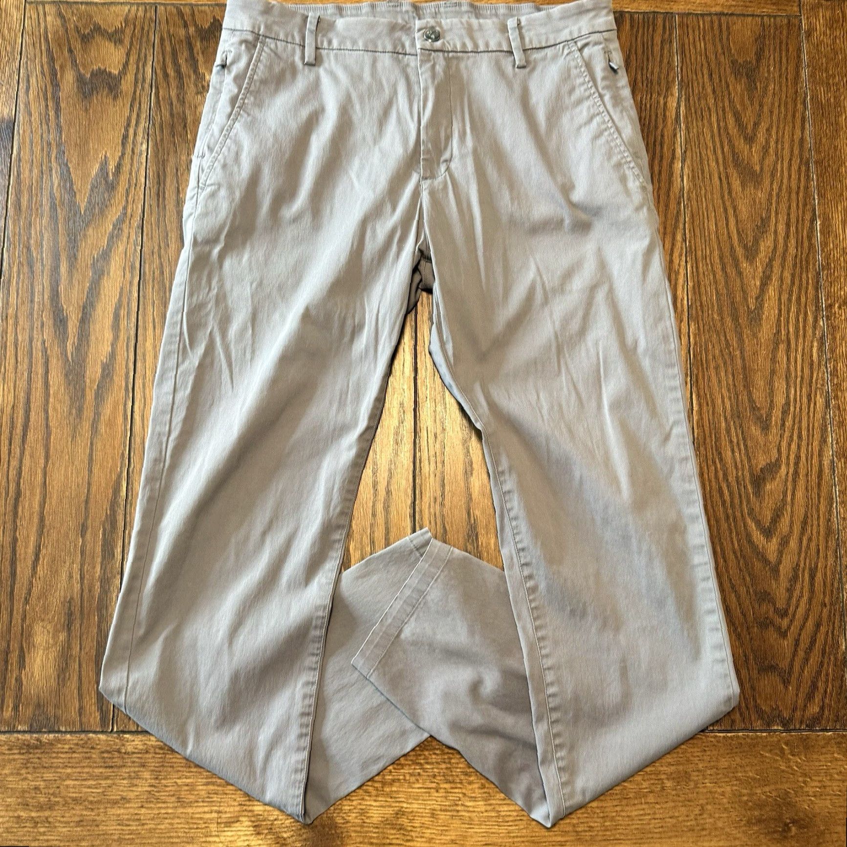 Vintage Birddogs Stretch Performance Chino Pants Mens 32x34 Gray Liner City Preppy Regular Straight Size US 32 / EU 48 - 2 Thumbnail