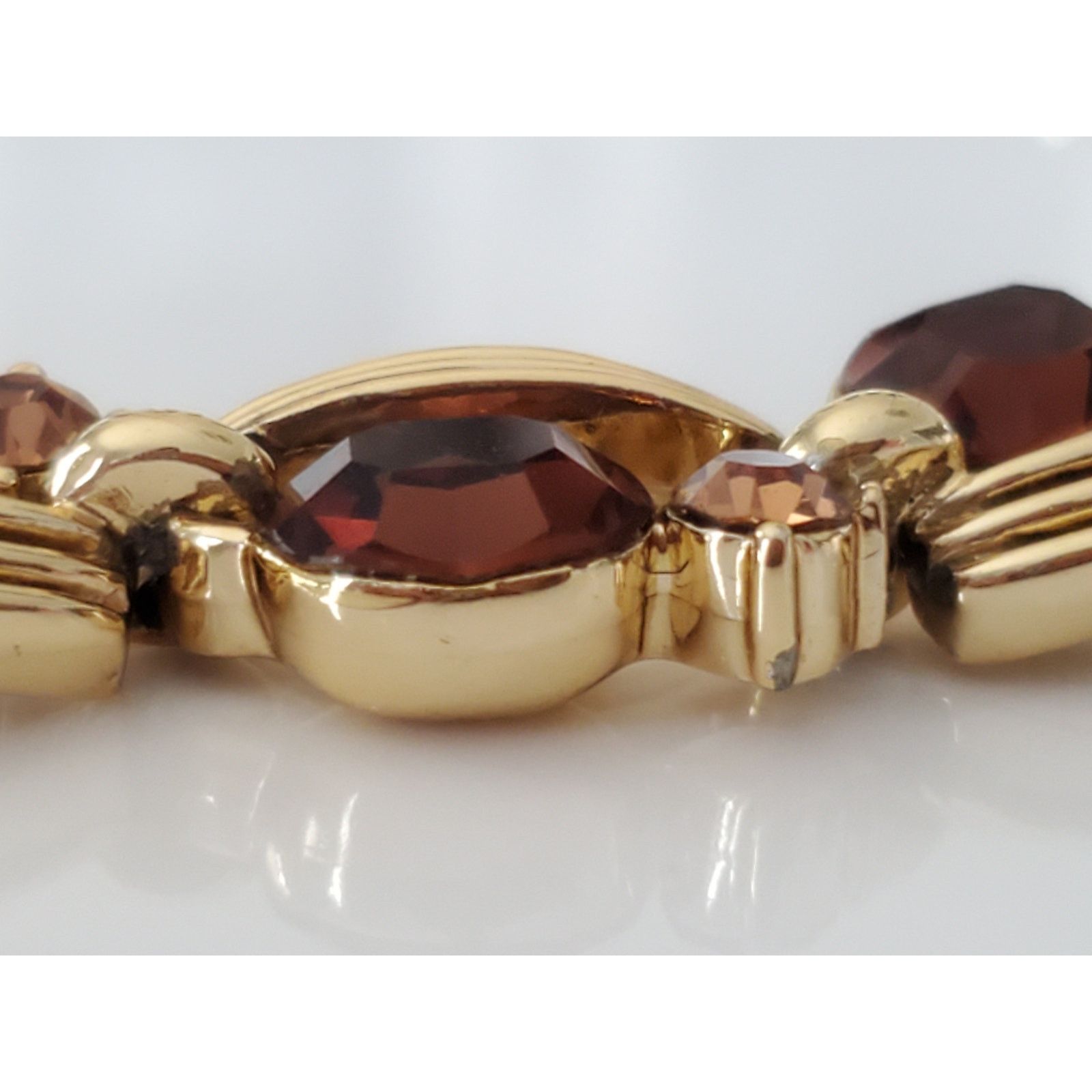 Other Vintage Amber Brown Rhinestone Choker Necklace by Lisner Size ONE SIZE - 7 Thumbnail