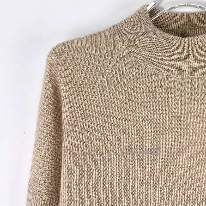 Brunello Cucinelli Brunello Cucinelli Brown Alpaca Wool Crew Neck Long Sleeve Size S / US 4 / IT 40 - 3 Thumbnail
