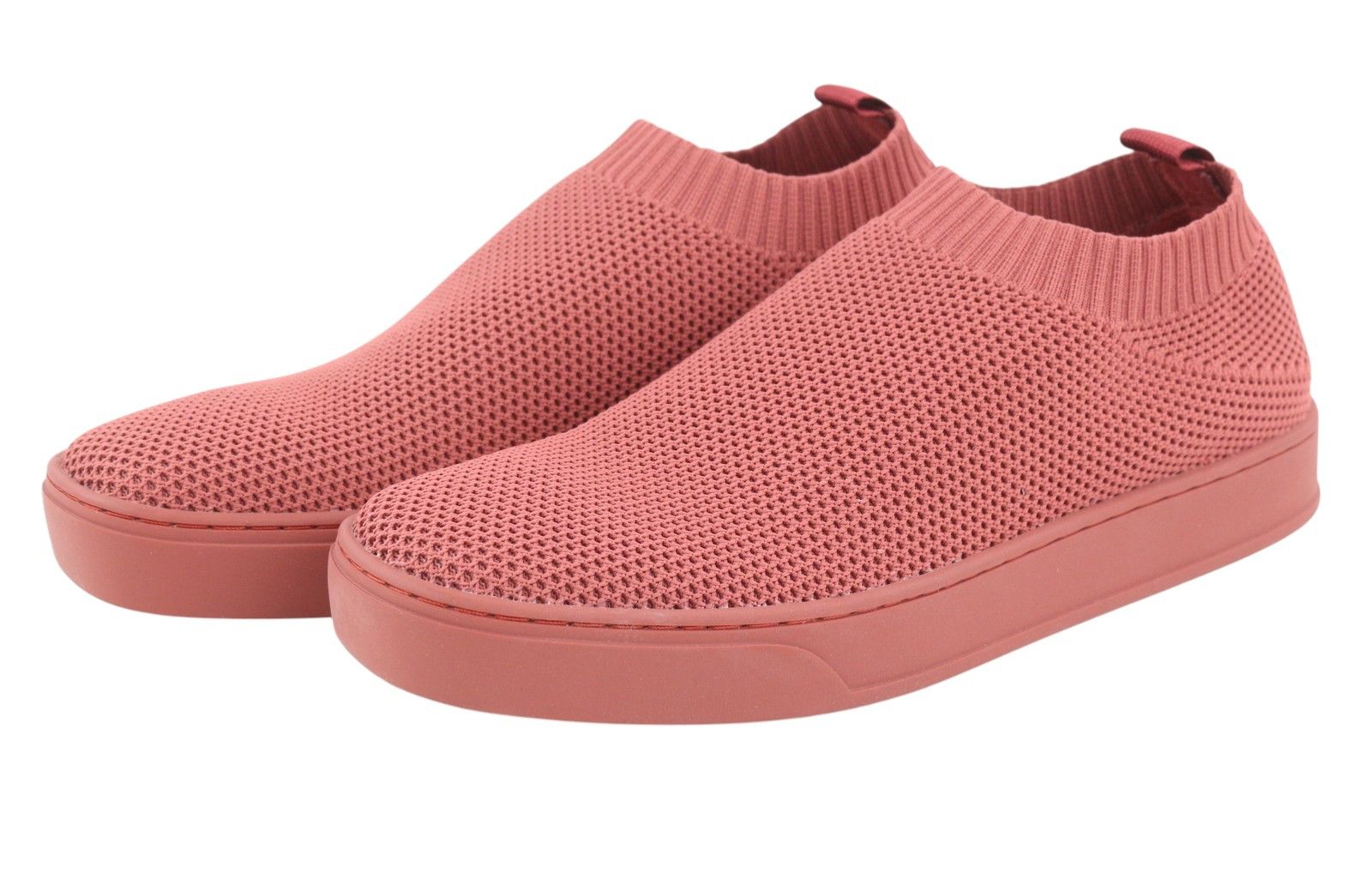 MAX&Co. EU38 Brick Red Textured Slip On Square Sole Sneakers 88723 Size US 7 / IT 37 - 2 Thumbnail
