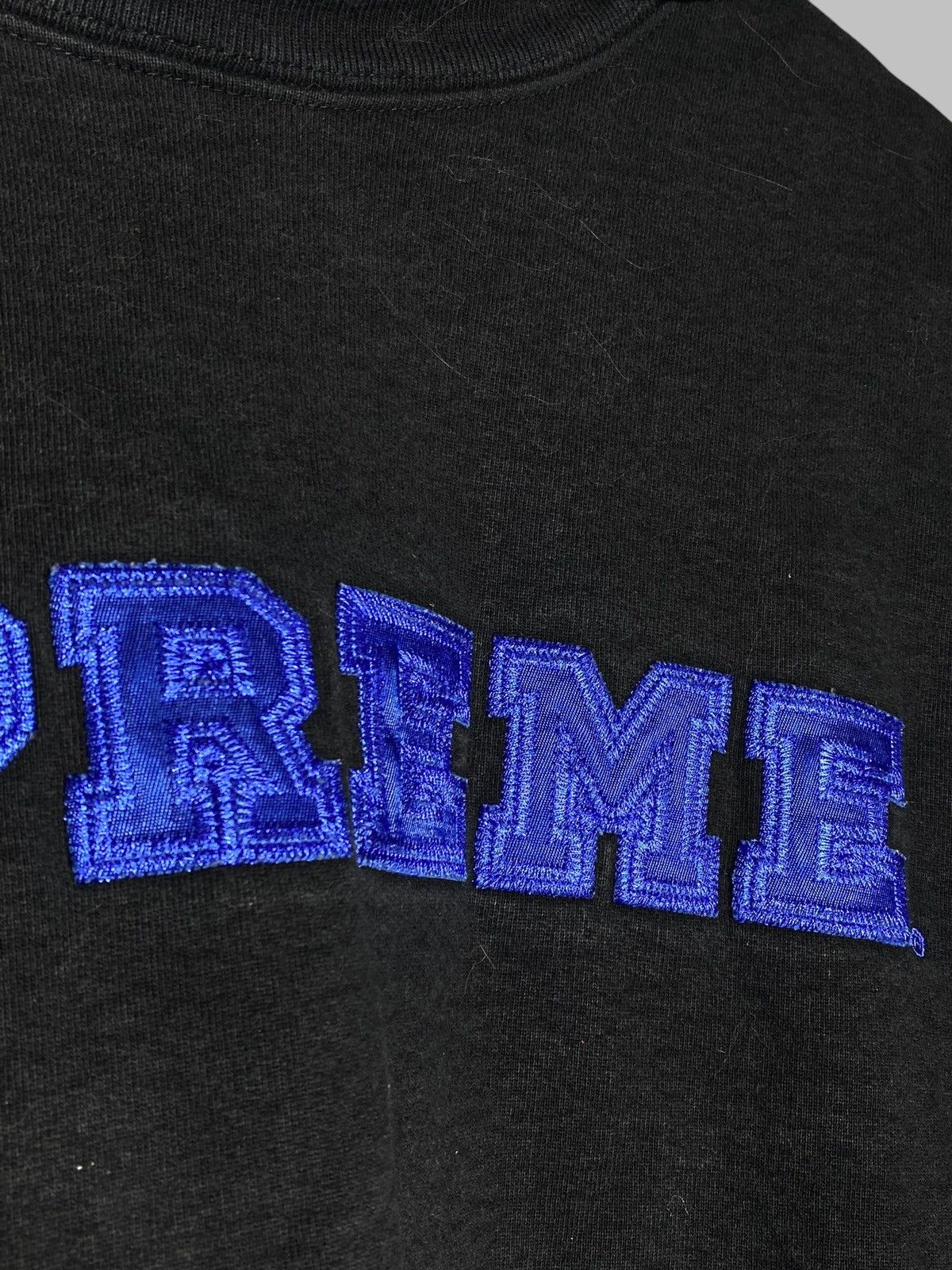 Supreme Supreme S/S 2014 Hooded Crewneck Pullover Black Distressed Size US L / EU 52-54 / 3 - 4 Thumbnail