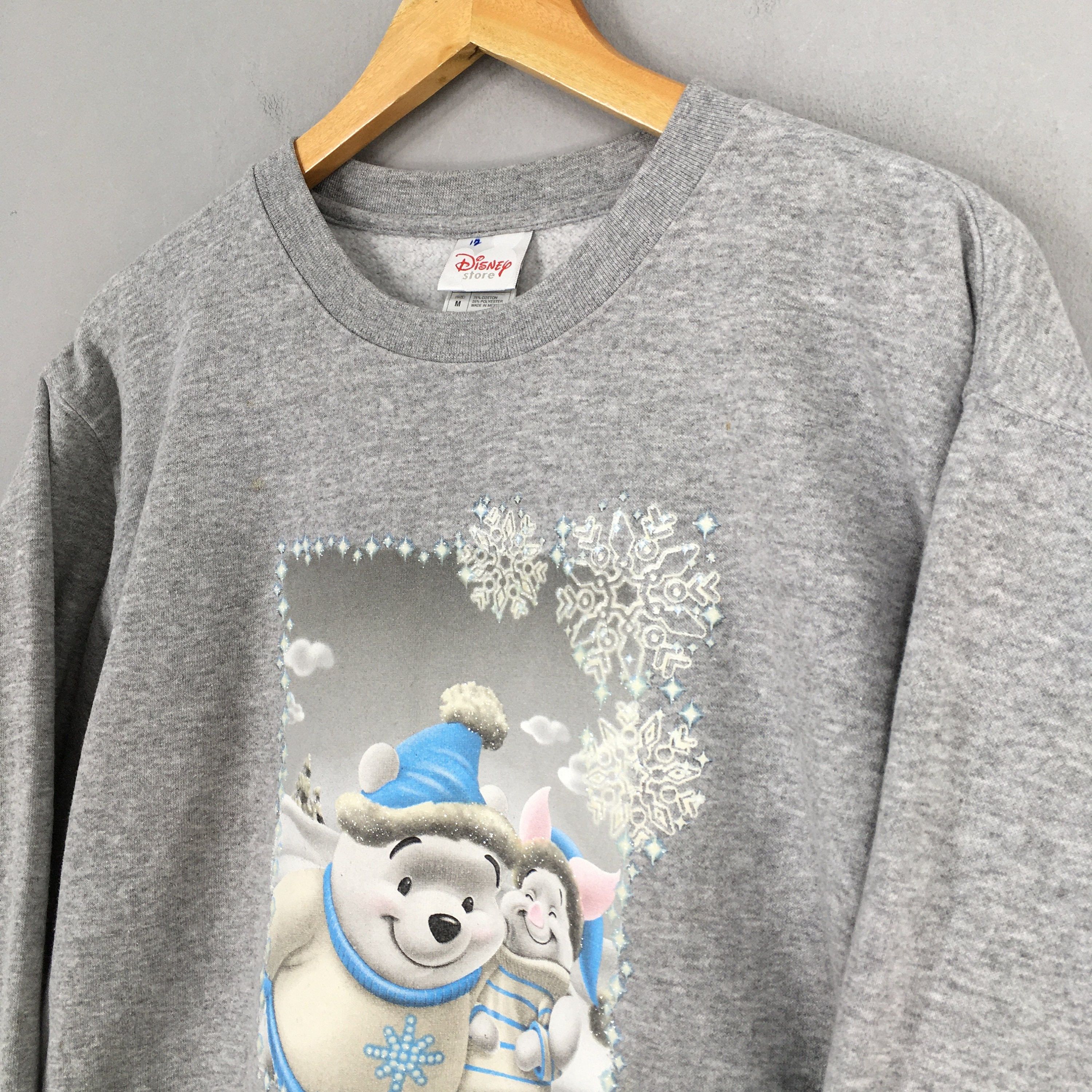 Disney Vintage Winnie The Pooh Disney Gray Sweatshirt Medium Size US M / EU 48-50 / 2 - 3 Thumbnail