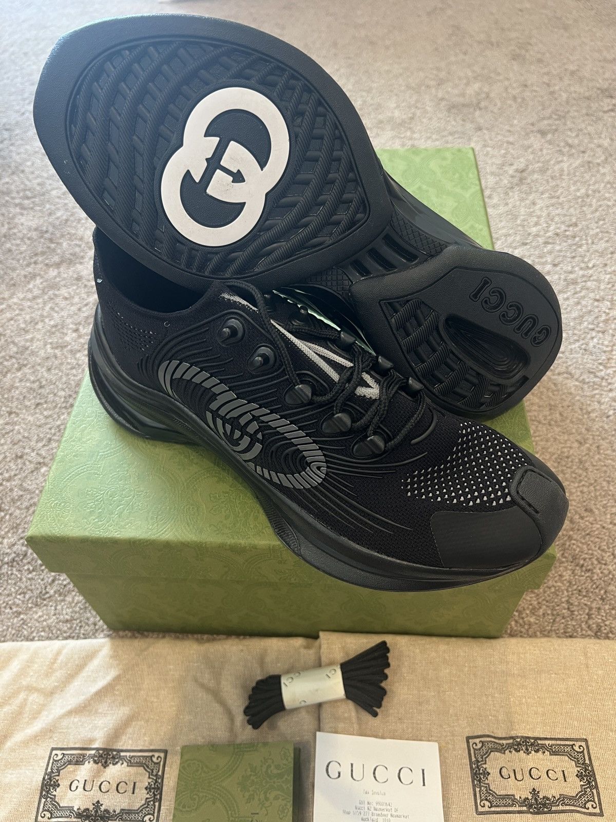 Gucci Brand new Gucci run sneaker black us10 Size US 10 / EU 43 - 3 Thumbnail