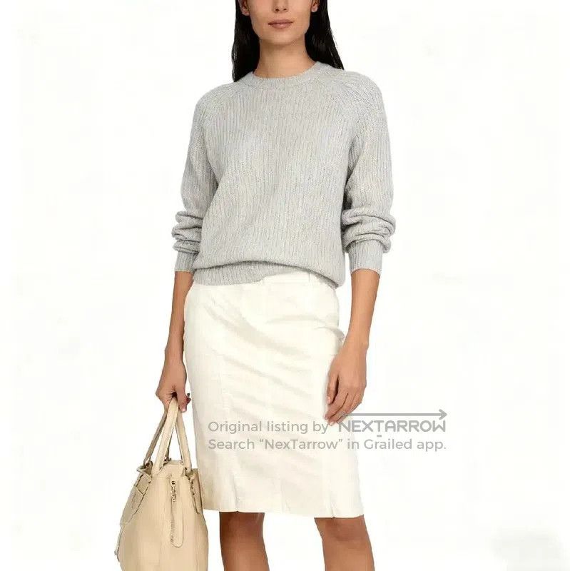 Burberry Burberry White Cotton Skirt for Women. Size 23" - 7 Thumbnail
