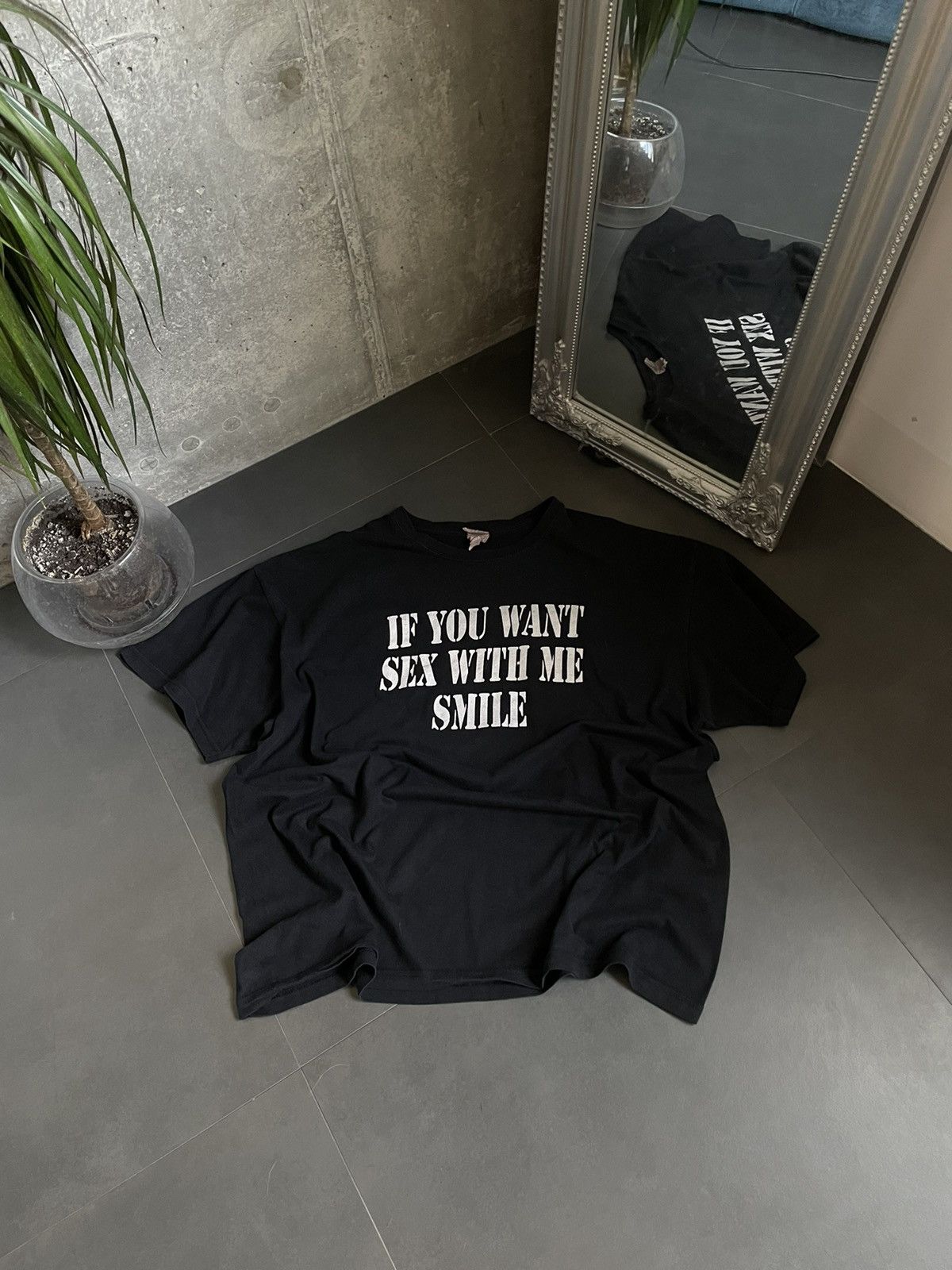 Vintage If You Want to Have Sex With Me Funny Tshirt Black Y2K Size US M / EU 48-50 / 2 - 4 Thumbnail