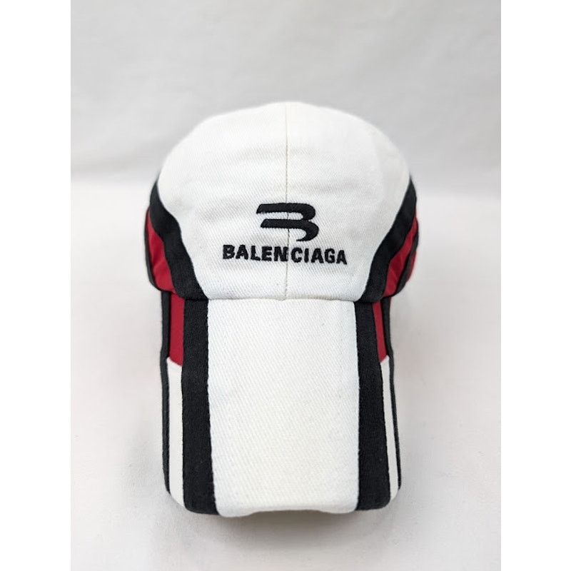 Balenciaga o1rshd1 Q:3 / Size:L/ Tracksuit Hat / Cap in White/Black/Red Size ONE SIZE - 3 Thumbnail