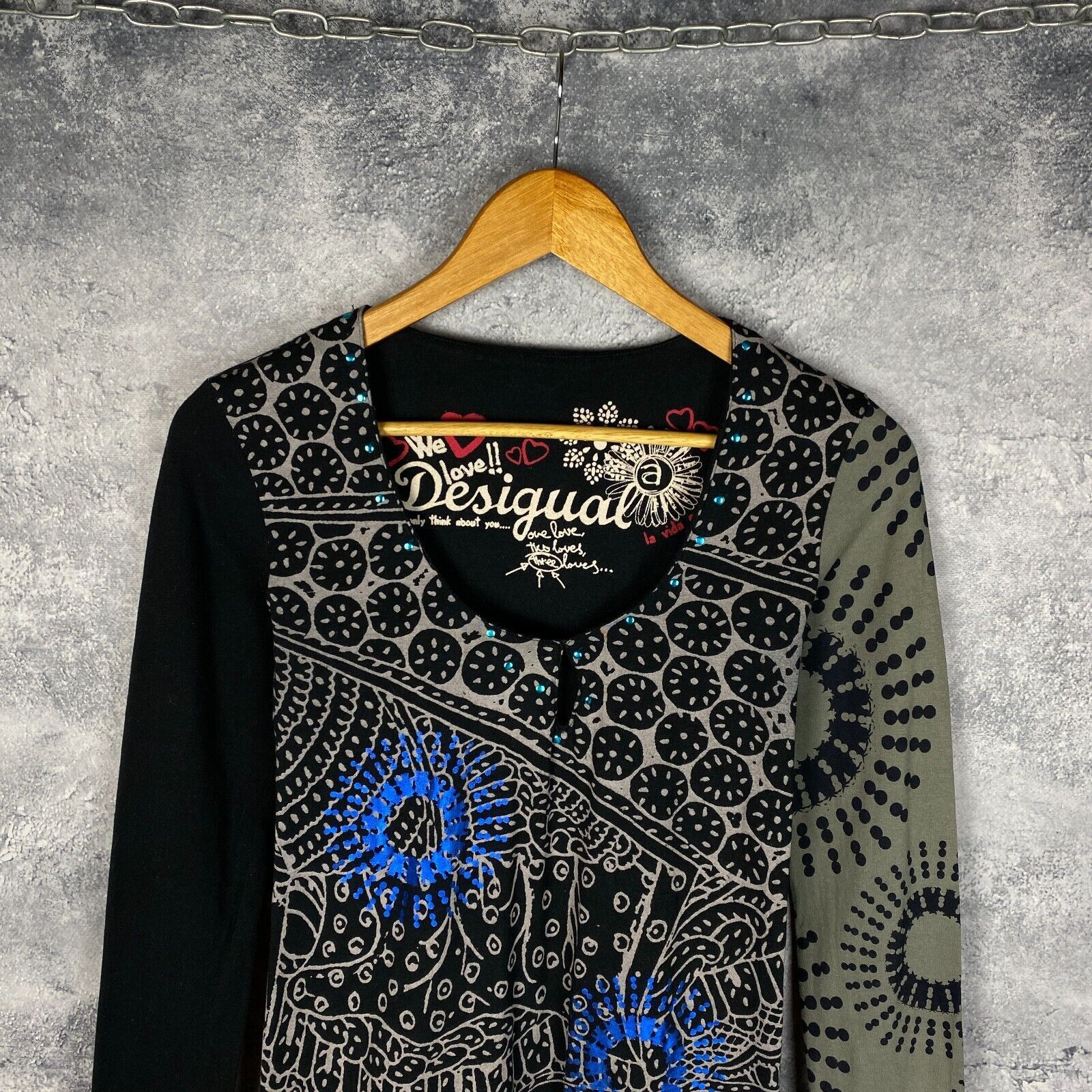Desigual Desigual Dress Women's Size M Multicolor Long Sleeve ` Size M / US 6-8 / IT 42-44 - 2 Thumbnail