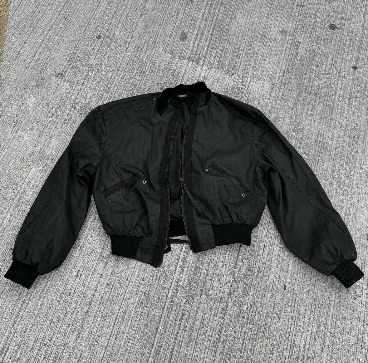 ジャケット・アウター troubled waters Waxed Parachute Bomber Professor.E Troubled Waters Waxed Parachute Bomber | Grailed