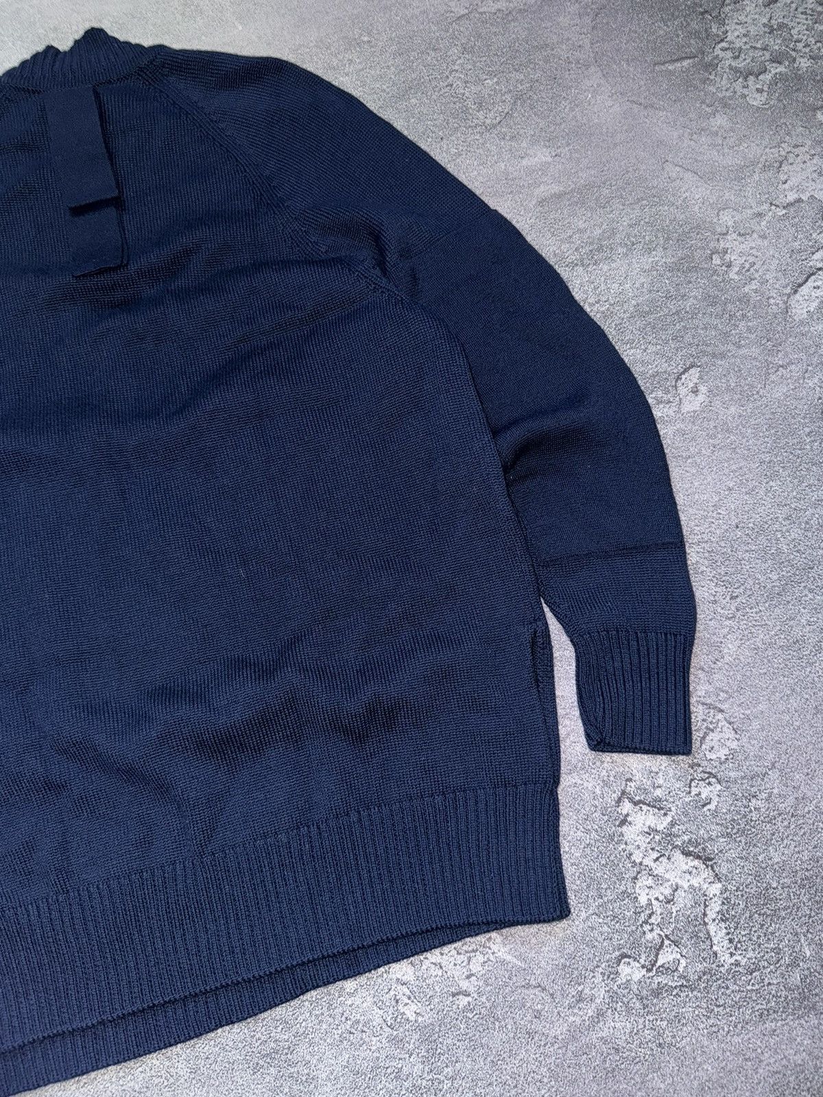 Designer × Jil Sander Jil sander navy S sweater dress knitwear relaxed jumper 00s Size S / US 4 / IT 40 - 15 Thumbnail