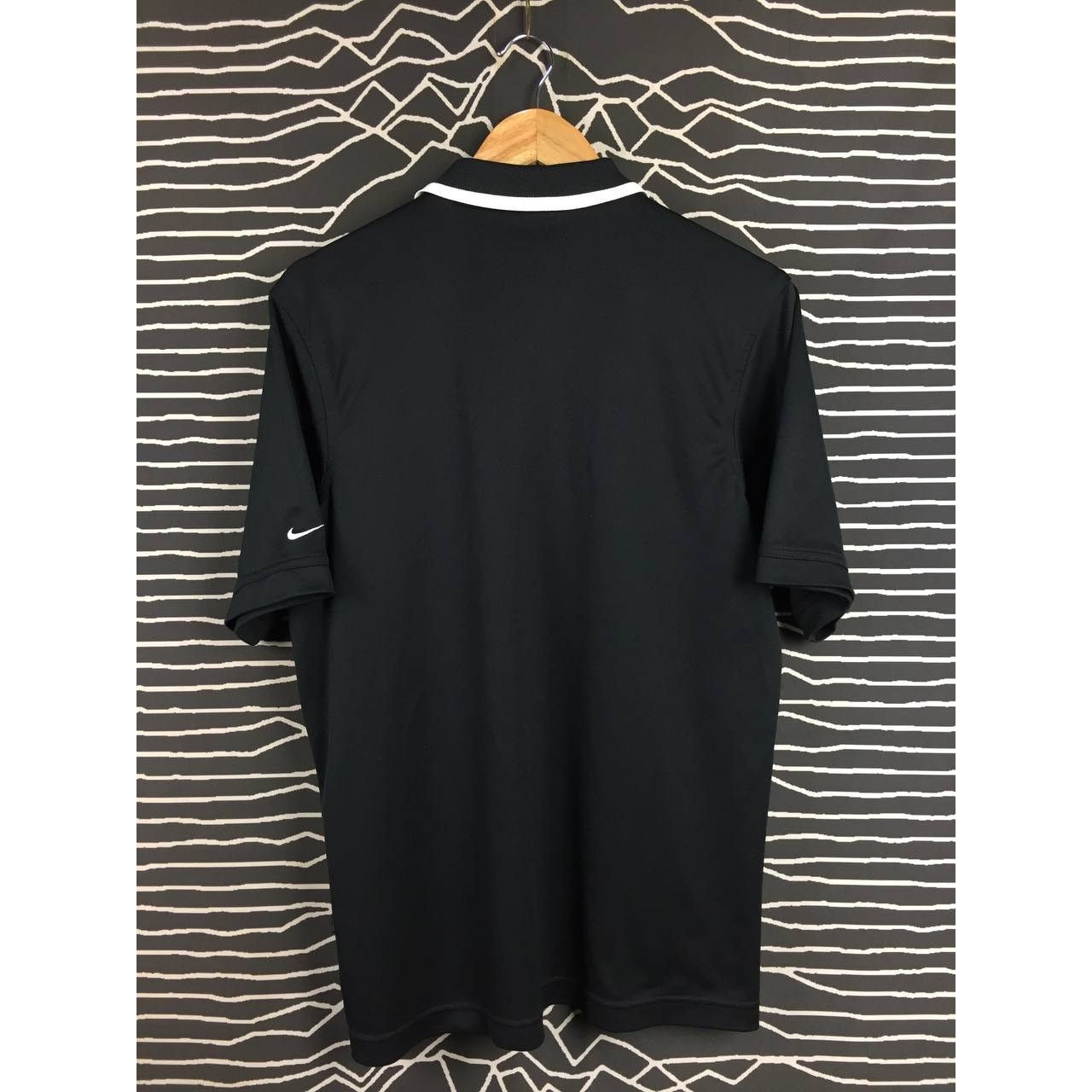 Nike × Vintage Vtg Nike Court Swoosh Logo Dri Fit Tennis Polo Tee Size US L / EU 52-54 / 3 - 8 Thumbnail