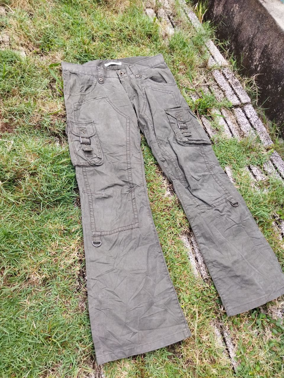 Michel Klein Vintage Michel Klein Double Knee Flared Tactical Pants Size US 31 - 3 Thumbnail