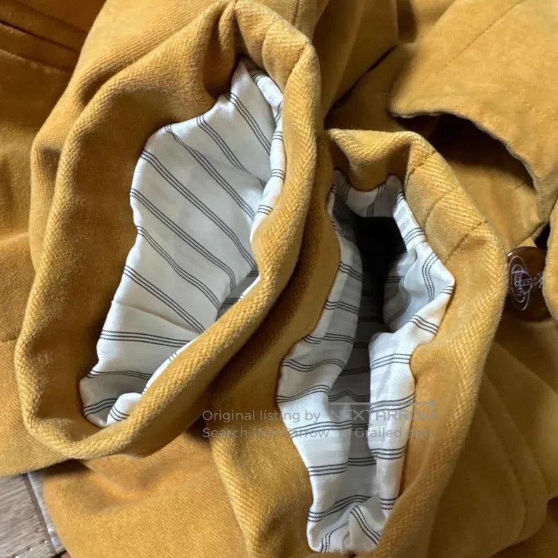 Vivienne Westwood Vivienne Westwood Mustard Yellow Coat with Large Lapels Size L / US 10 / IT 46 - 8 Thumbnail