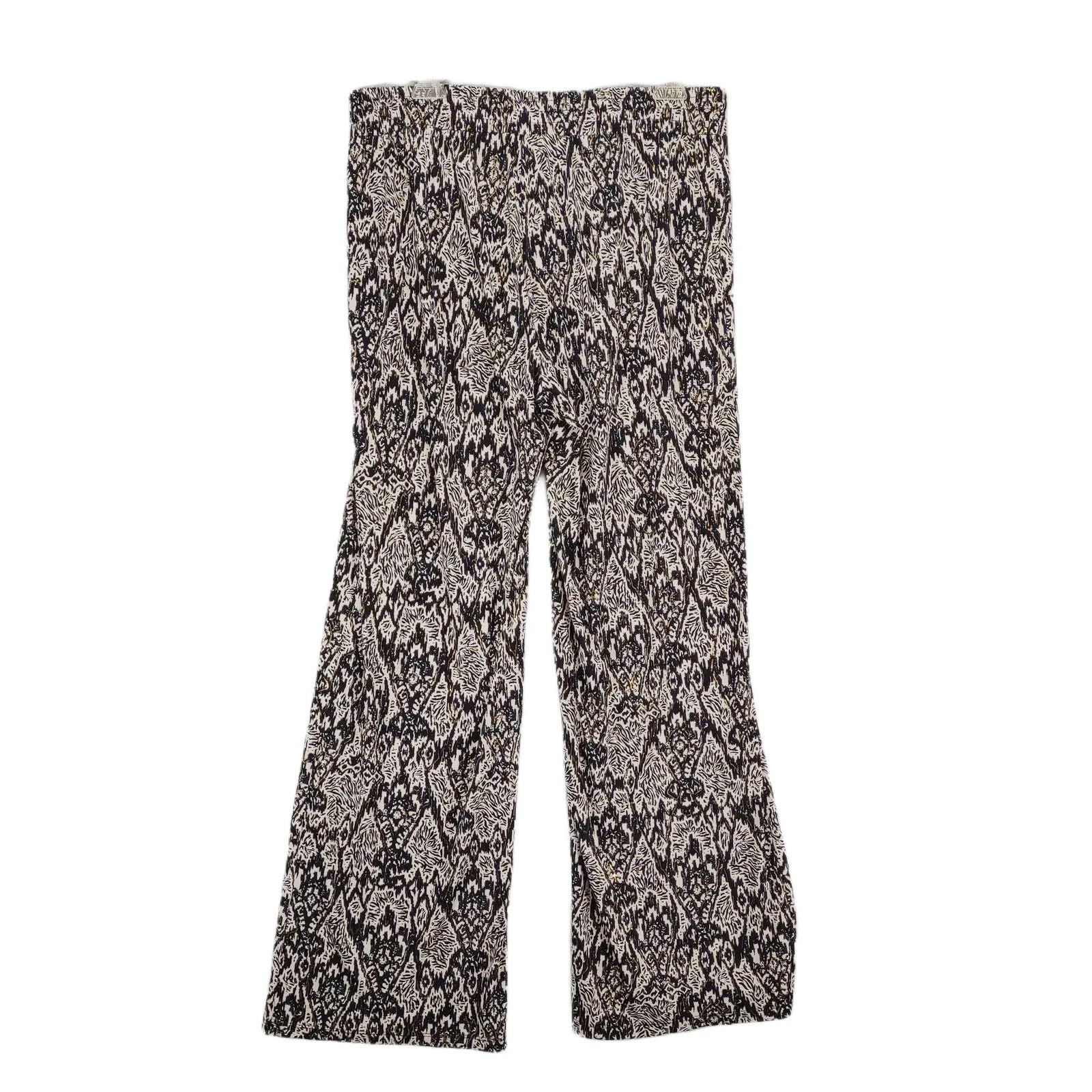 Other IMAN Women's Pull-On Wide Leg Snake Print Palazzo Pants Size 32" / US 10 / IT 46 - 3 Thumbnail