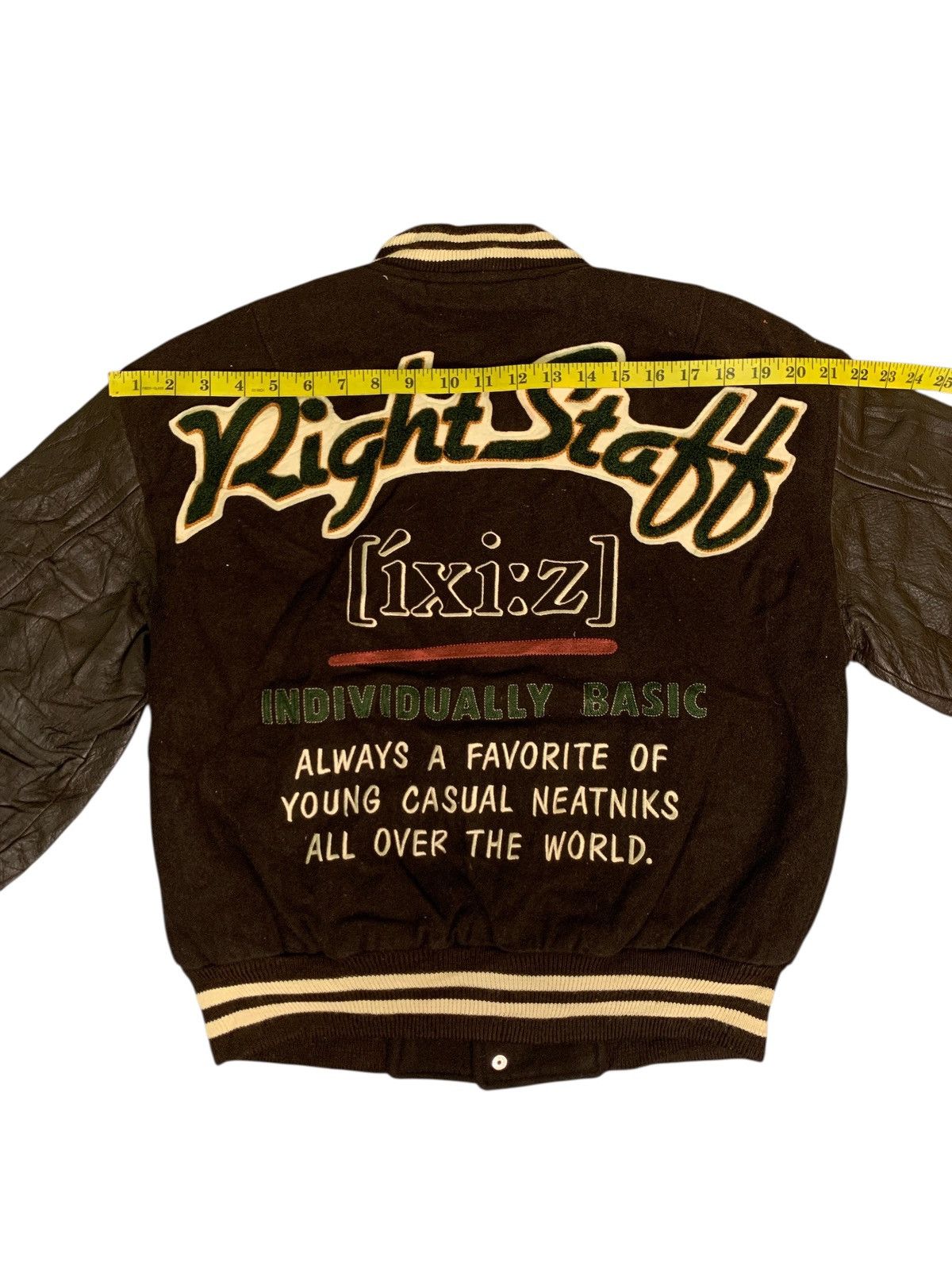Japanese Brand Rare Design Vintage [ixi:z] Right Staff Varsity Jackets Size US M / EU 48-50 / 2 - 9 Thumbnail