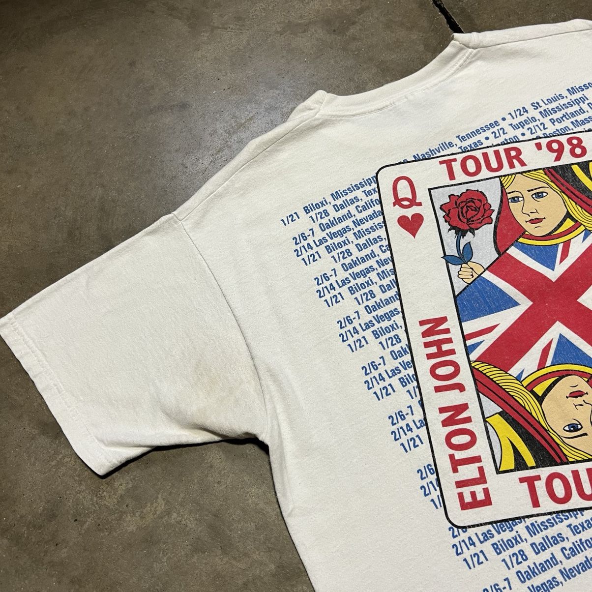Band Tees Vintage Elton John The Big Picture Tour Band Tee Merch 90s Size US XL / EU 56 / 4 - 9 Thumbnail