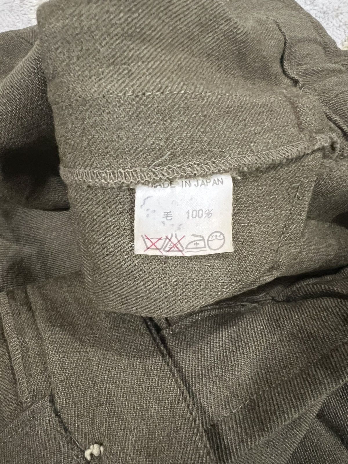 Yohji Yamamoto ARCIEVE 1980s Yohji Yamamoto Workshop Hook J-Cut Wool Pants Size US 32 / EU 48 - 11 Thumbnail