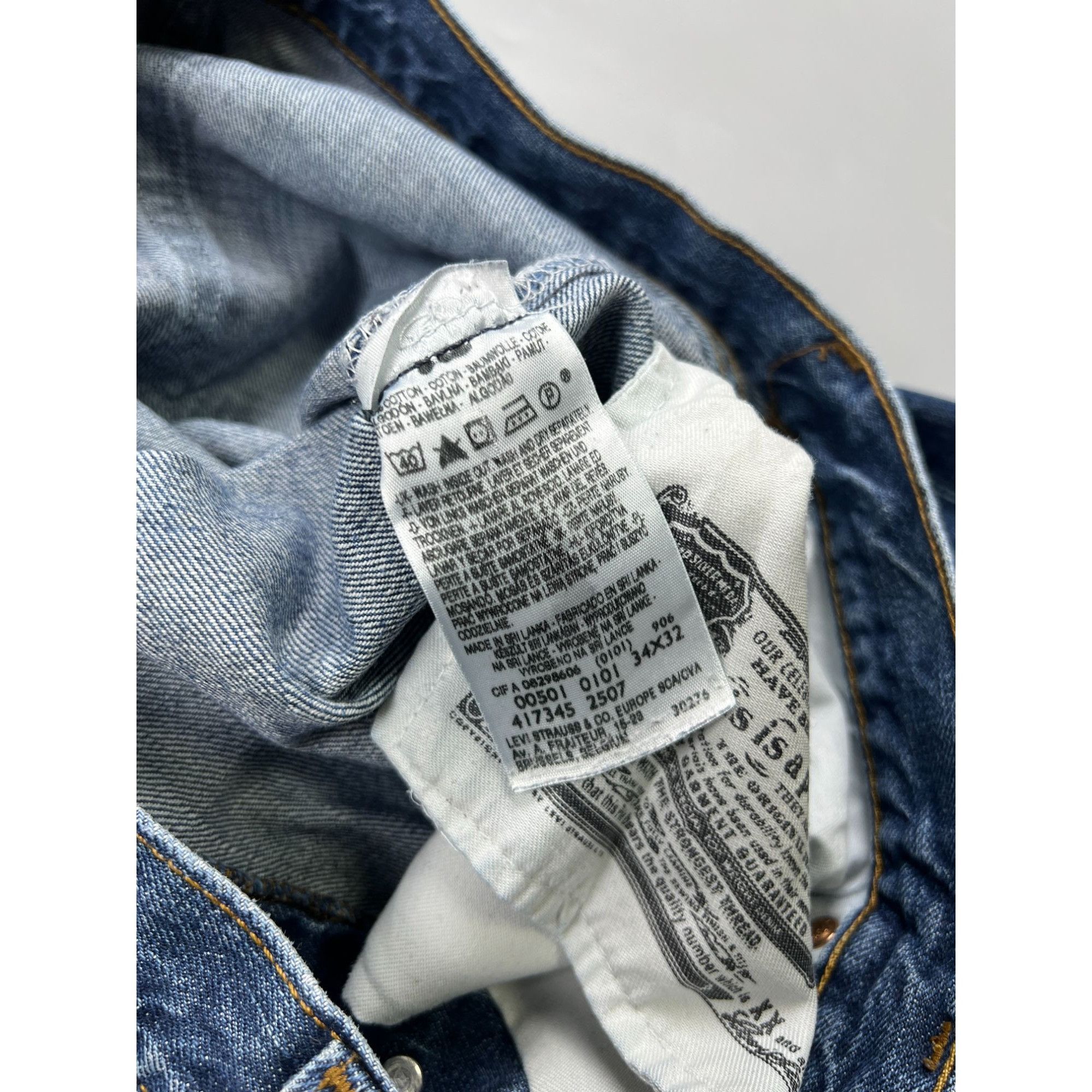 Levi's Levi’s 501 Distressed Denim Jeans Pants (Y0926) Size US 34 / EU 50 - 9 Thumbnail