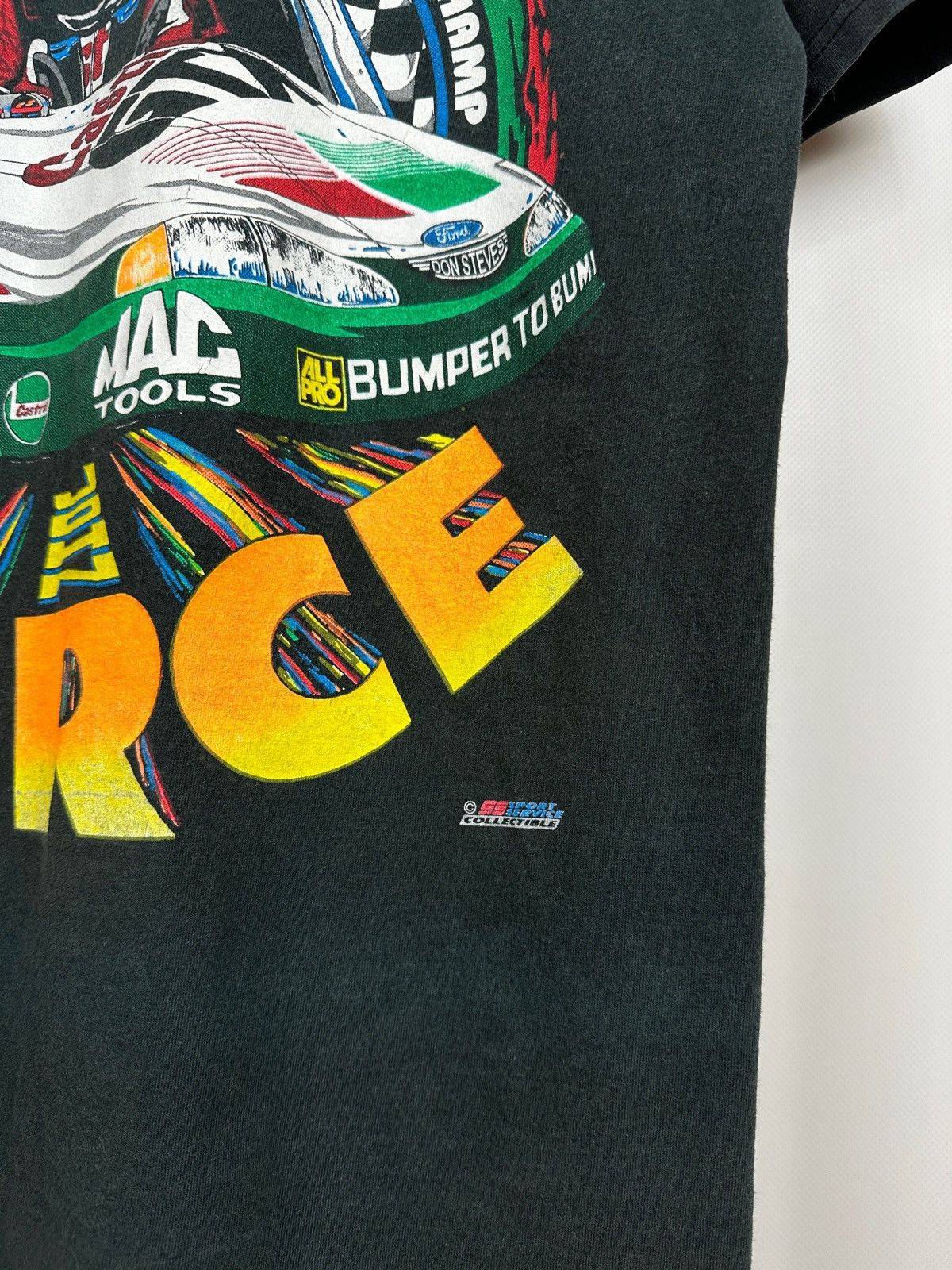 NASCAR Vintage NASCAR John Force Ford Castrol GTX NHRA T-Shirt Size US XL / EU 56 / 4 - 11 Thumbnail