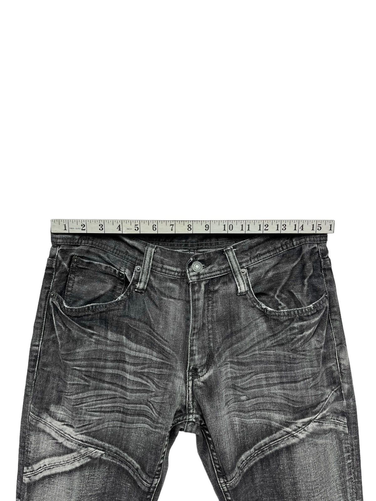 Pro Edge BLACK PUNK FLARE🔥Vintage EDGE X RUPERT Black Spliced Denim Size US 31 - 13 Thumbnail